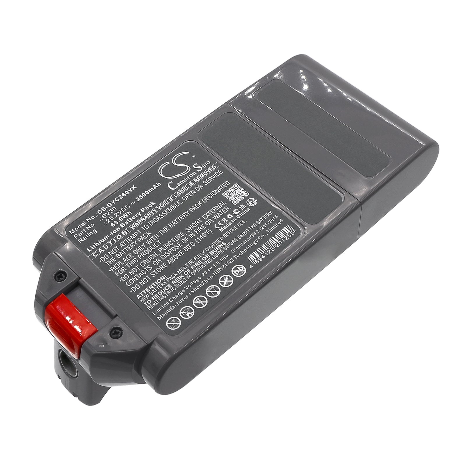 Li-ion, Vacuum Battery fits Dyson Detect Slim, Sv26, 25.2V, 2500mAh Vacuum Cameron Sino Technology Limited