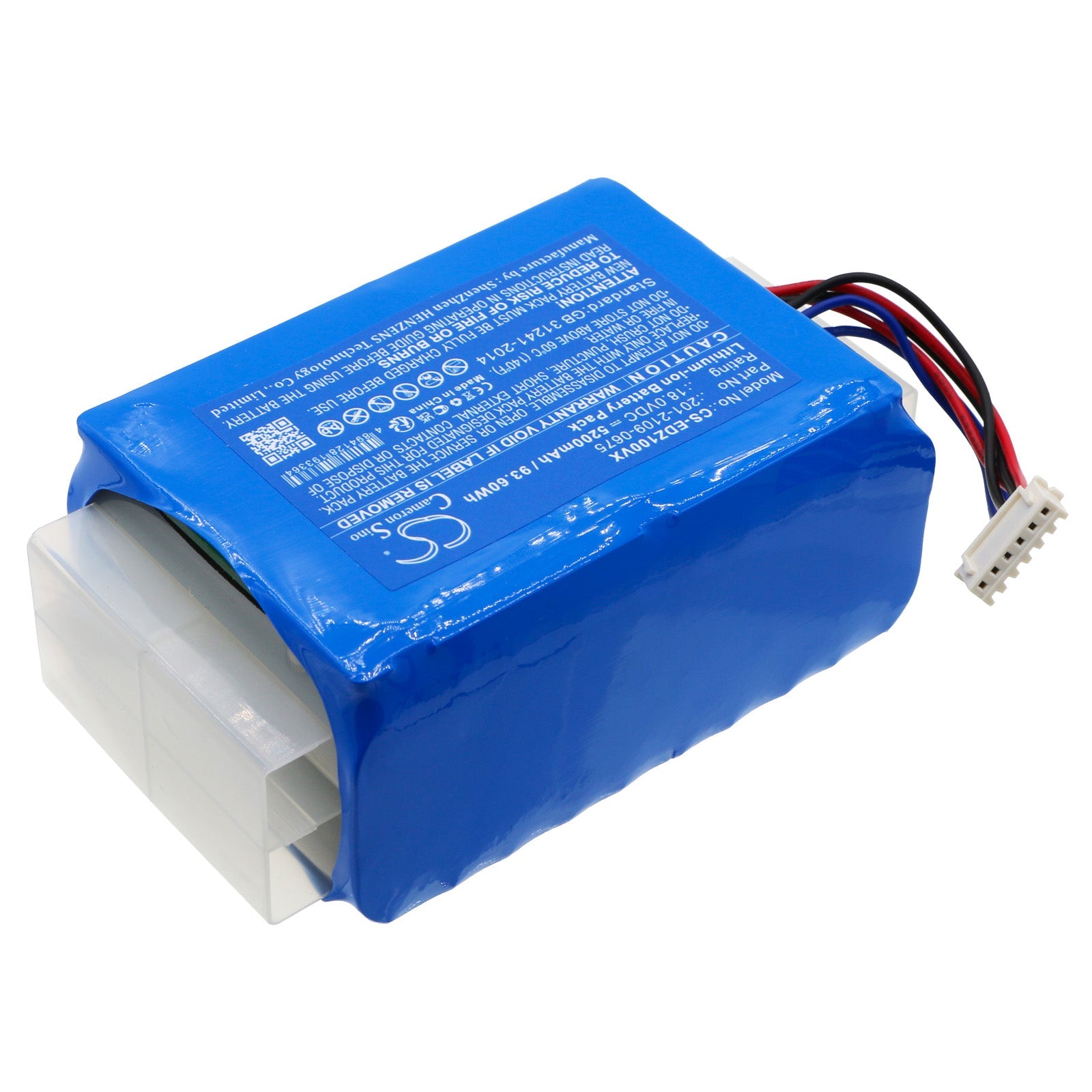 Li-ion, Vacuum Battery fits Ecovacs Airbot Z1, Az1, 18.0V, 5200mAh Vacuum Cameron Sino Technology Limited