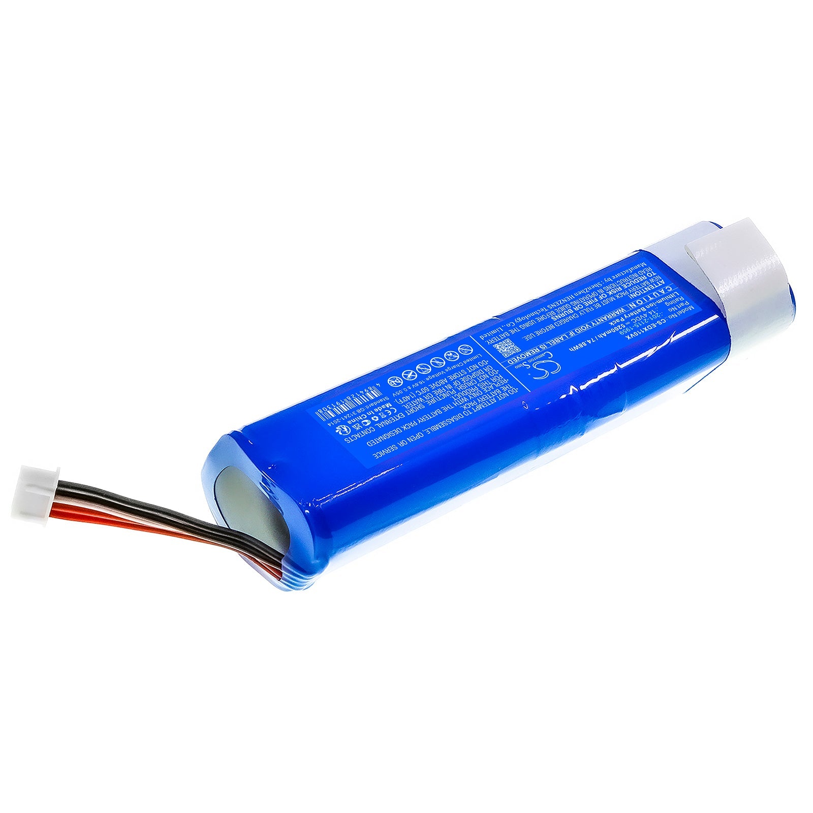 Li-ion, Vacuum Battery fits Ecovacs Deebot T10, Deebot T10 Plus, 14.4V, 5200mAh Vacuum Cameron Sino Technology Limited