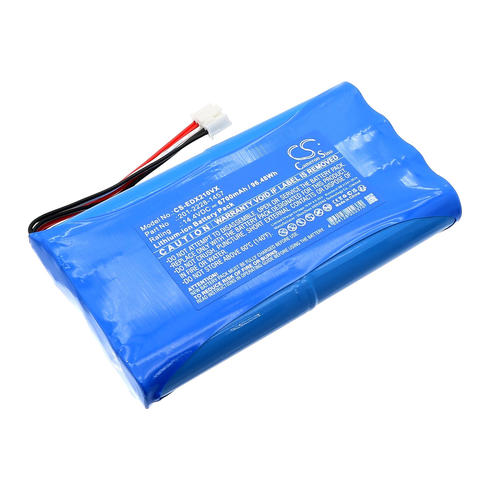 Li-ion, Vacuum Battery fits Ecovacs Deebot X2 Omni, Dx2omni, 14.4V, 6700mAh Vacuum Cameron Sino Technology Limited