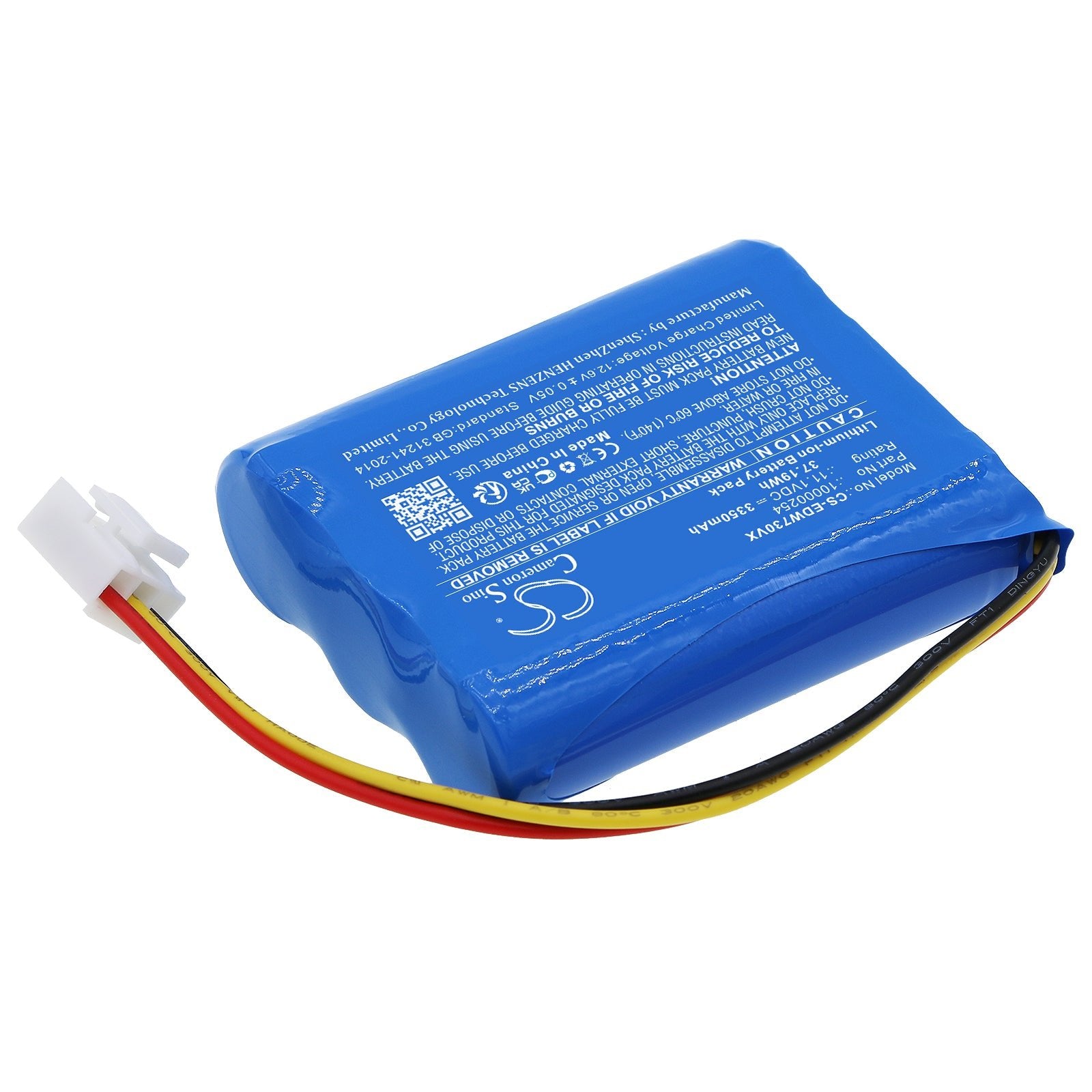 Li-ion, Vacuum Battery fits Ecovacs Tbw60, W720, 11.1V, 3350mAh Vacuum Cameron Sino Technology Limited