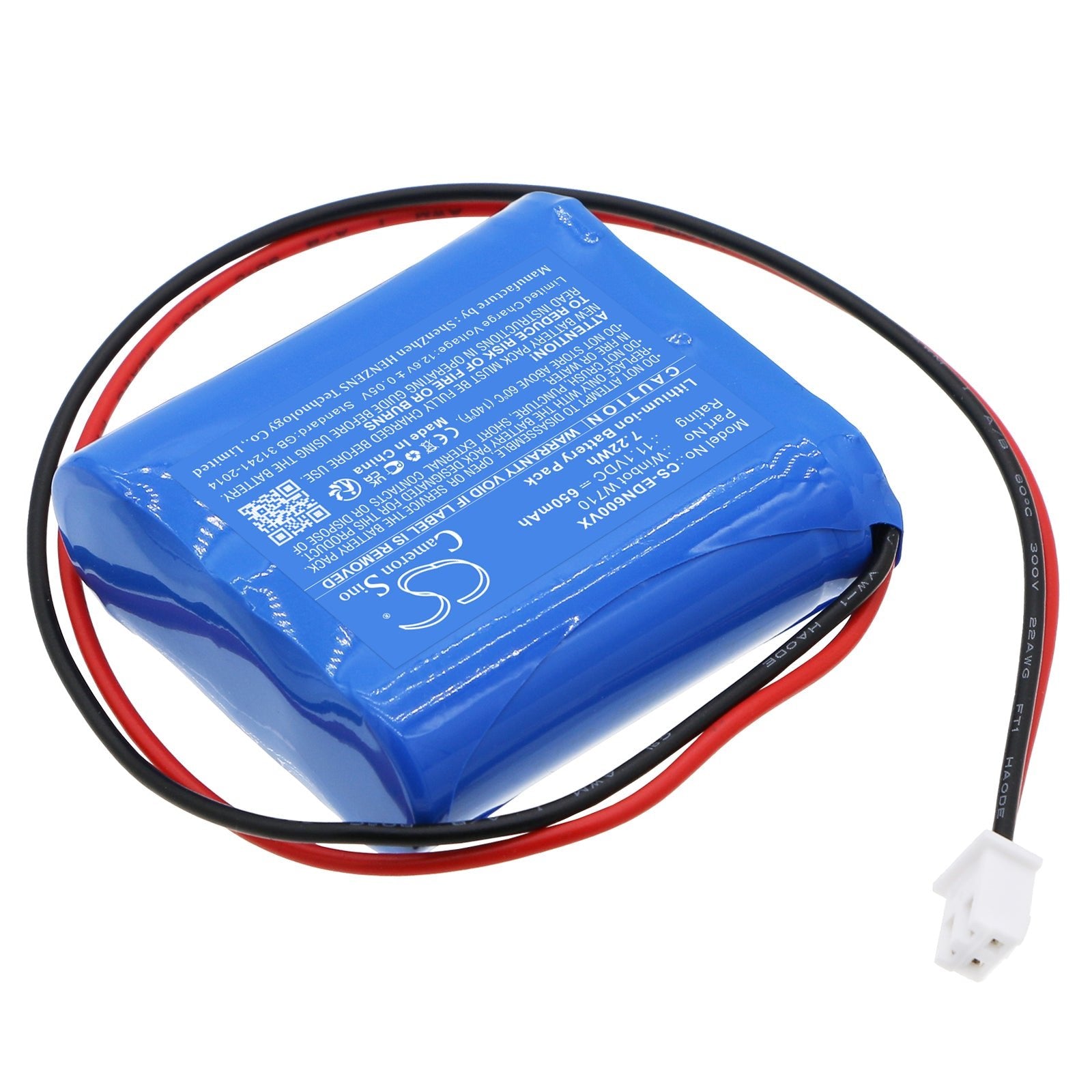 Li-ion, Vacuum Battery fits Ecovacs Winbot W730, Winbot Wrn60, 11.1V, 650mAh Vacuum Cameron Sino Technology Limited