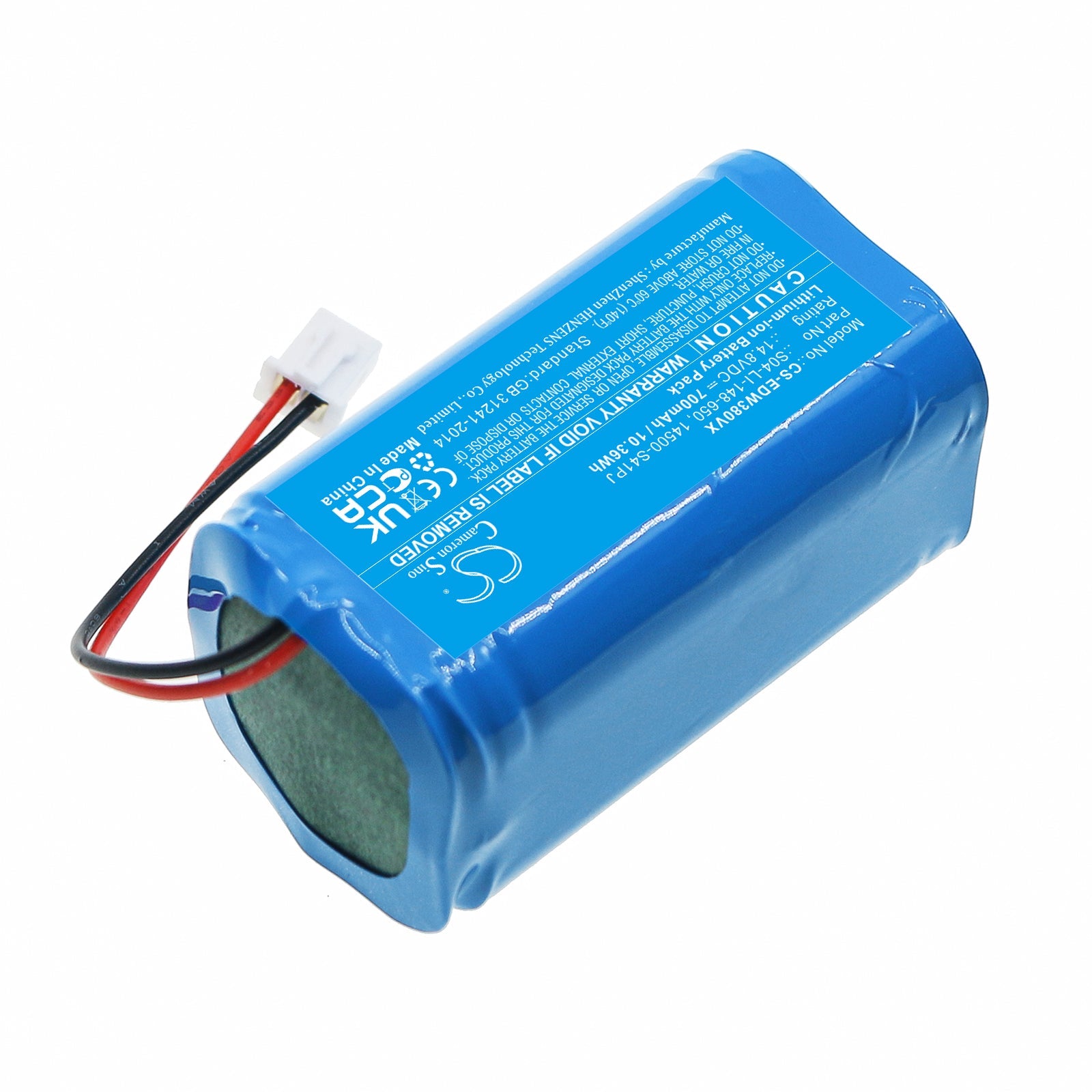 Li-ion, Vacuum Battery fits Ecovacs Winbot W830, Winbot W833, 14.8V, 700mAh Vacuum Cameron Sino Technology Limited