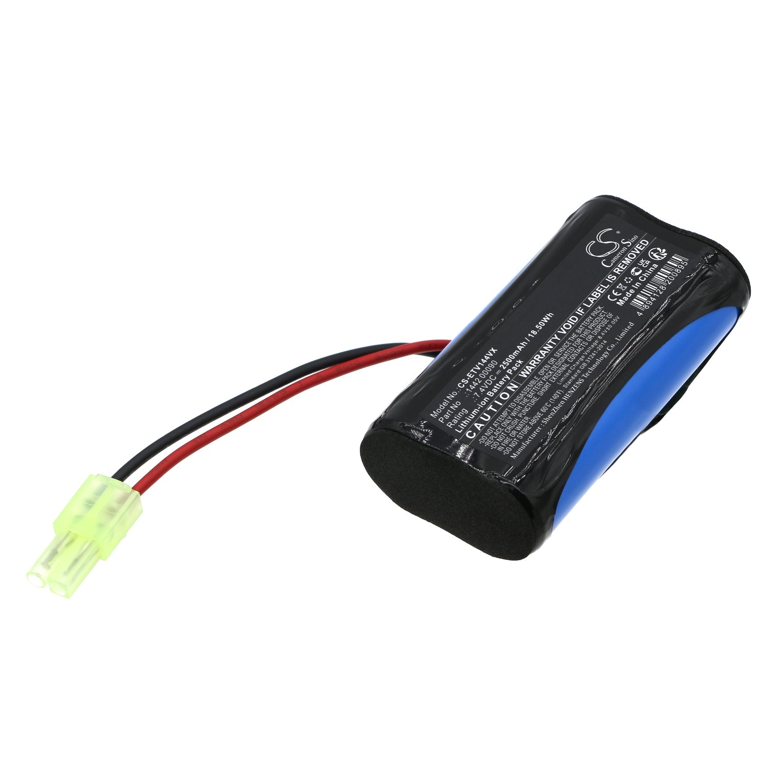 Li-ion, Vacuum Battery fits Eta 1442 Verto, 7.4V, 2500mAh Vacuum Cameron Sino Technology Limited
