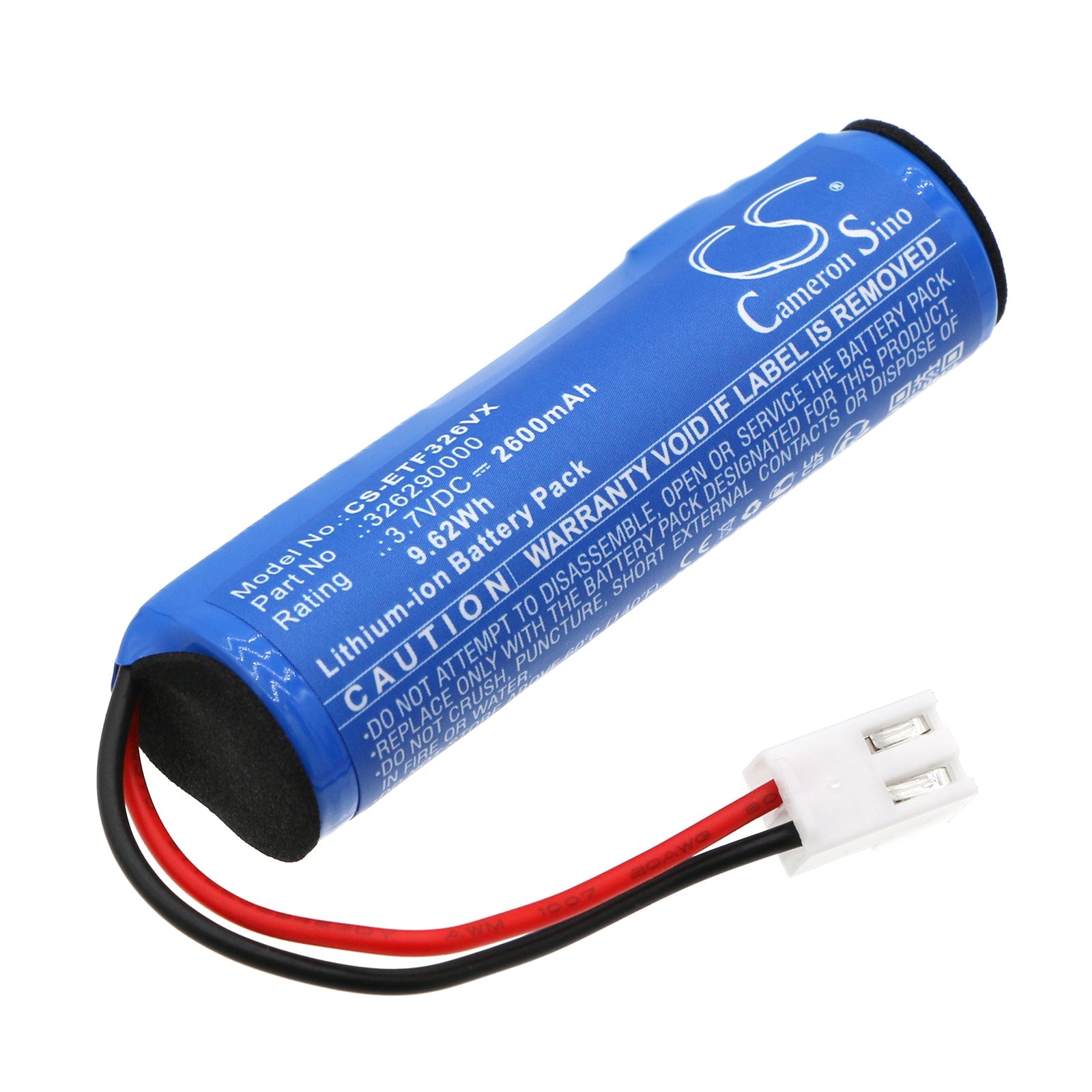 Li-ion, Vacuum Battery fits Eta 3262 Finestro, 3.7V, 2600mAh Vacuum Cameron Sino Technology Limited