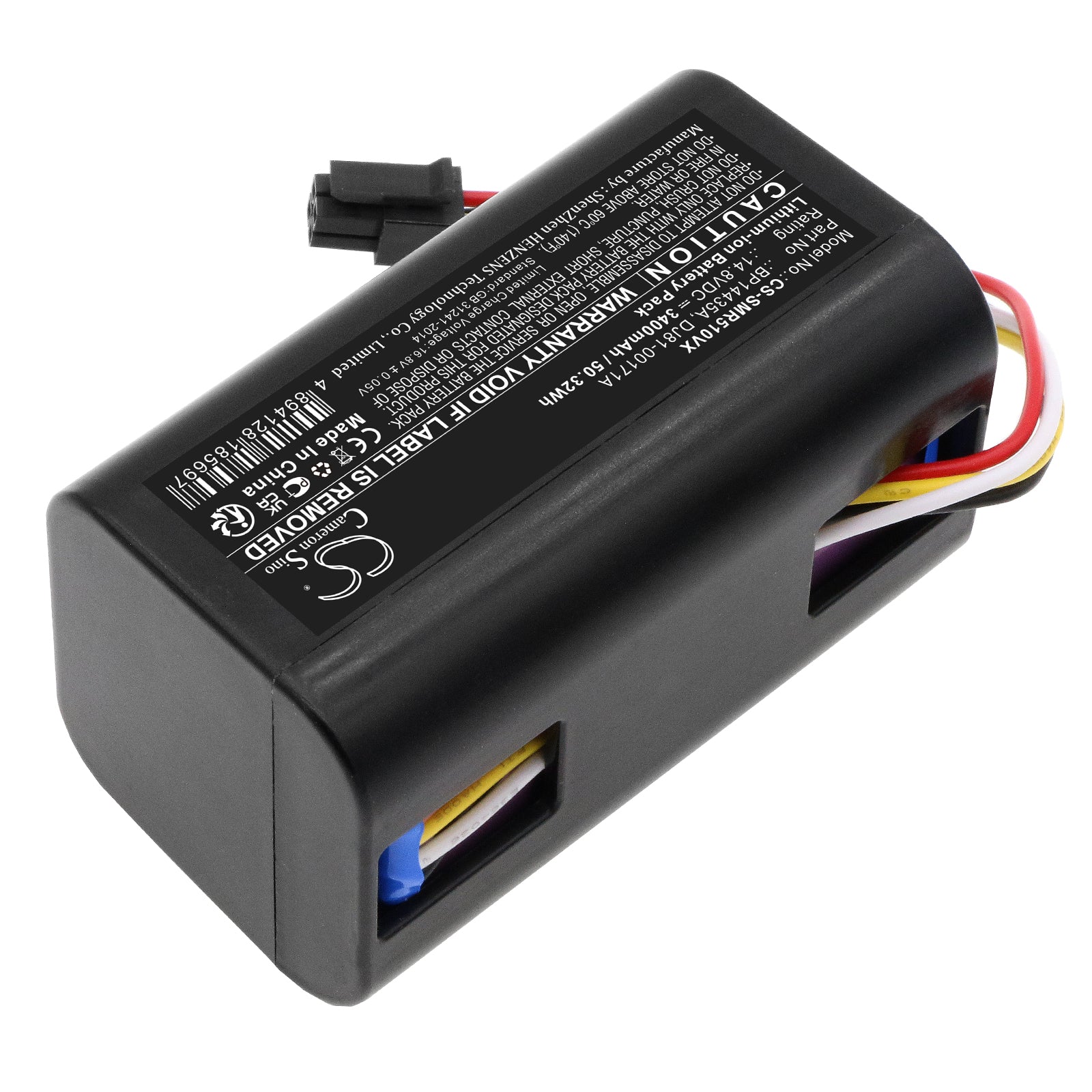 Li-ion, Vacuum Battery fits Eureka I5, Midea I5, 14.8V, 3400mAh Vacuum Cameron Sino Technology Limited