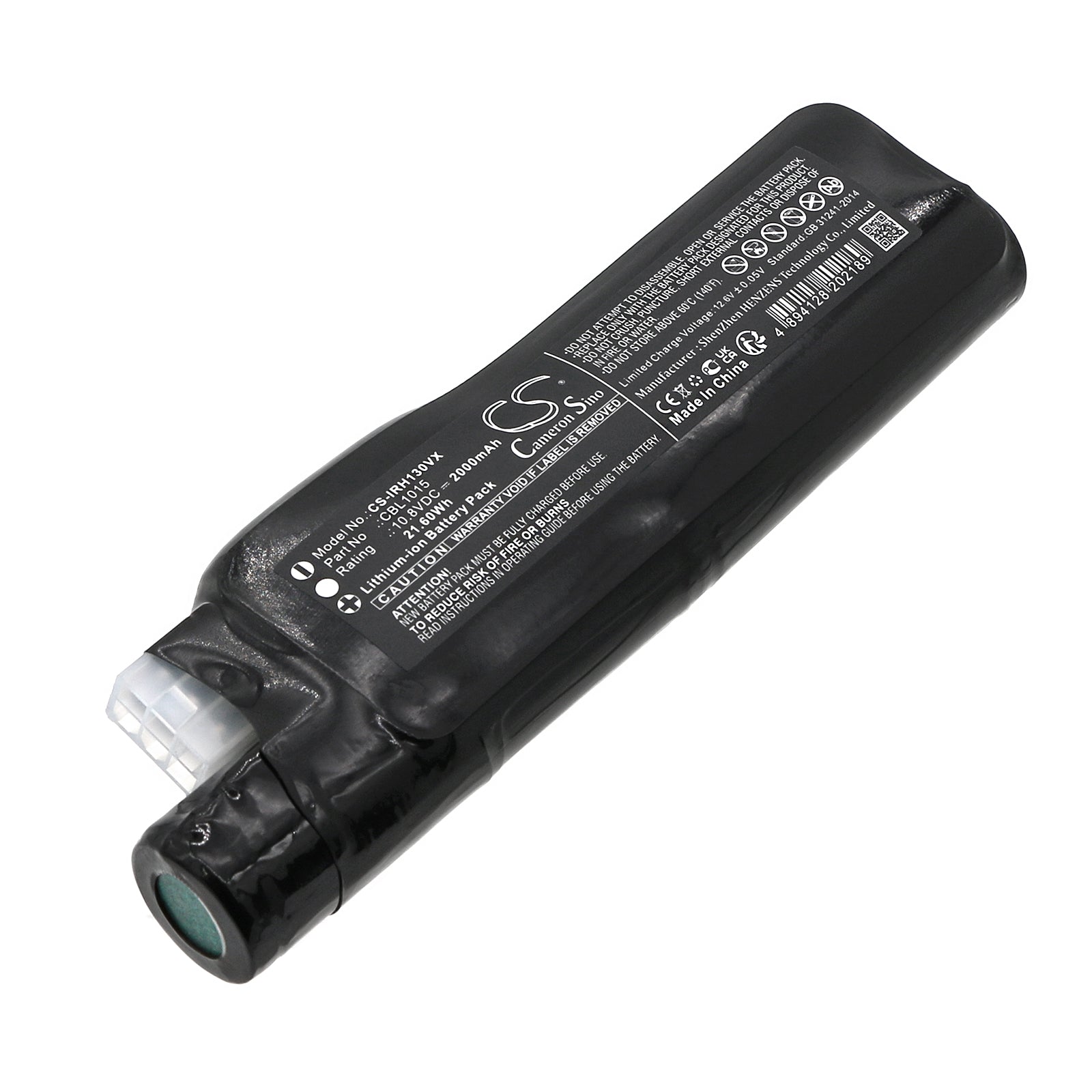 Li-ion, Vacuum Battery fits Iris Ohyama Cohc-1300g, Dkc-sldc1, 10.8V, 2000mAh Vacuum Cameron Sino Technology Limited
