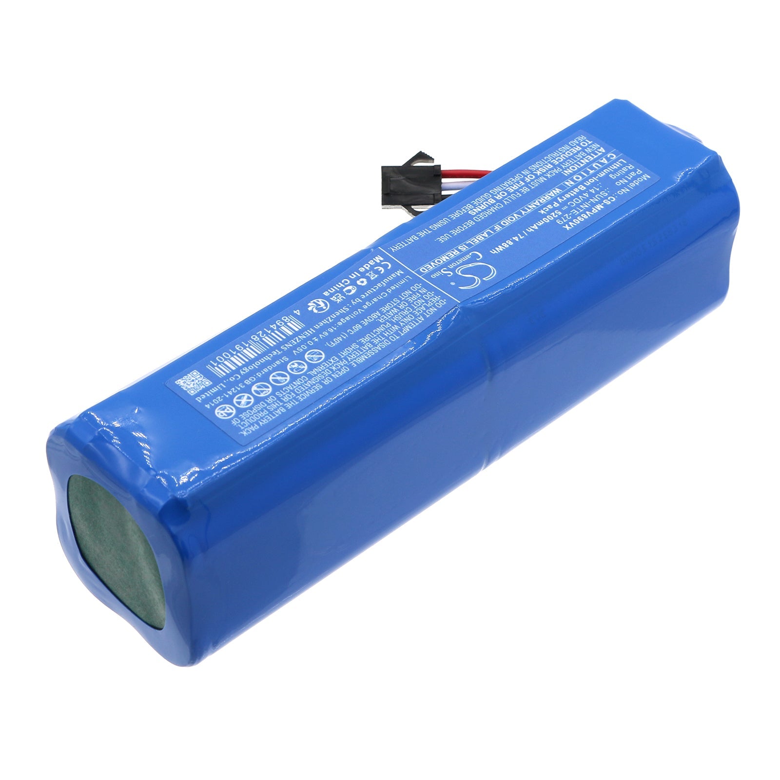 Li-ion, Vacuum Battery fits Mamibot Exvac 890, Garlyn Sr-800 Max, 14.4V, 5200mAh Vacuum Cameron Sino Technology Limited