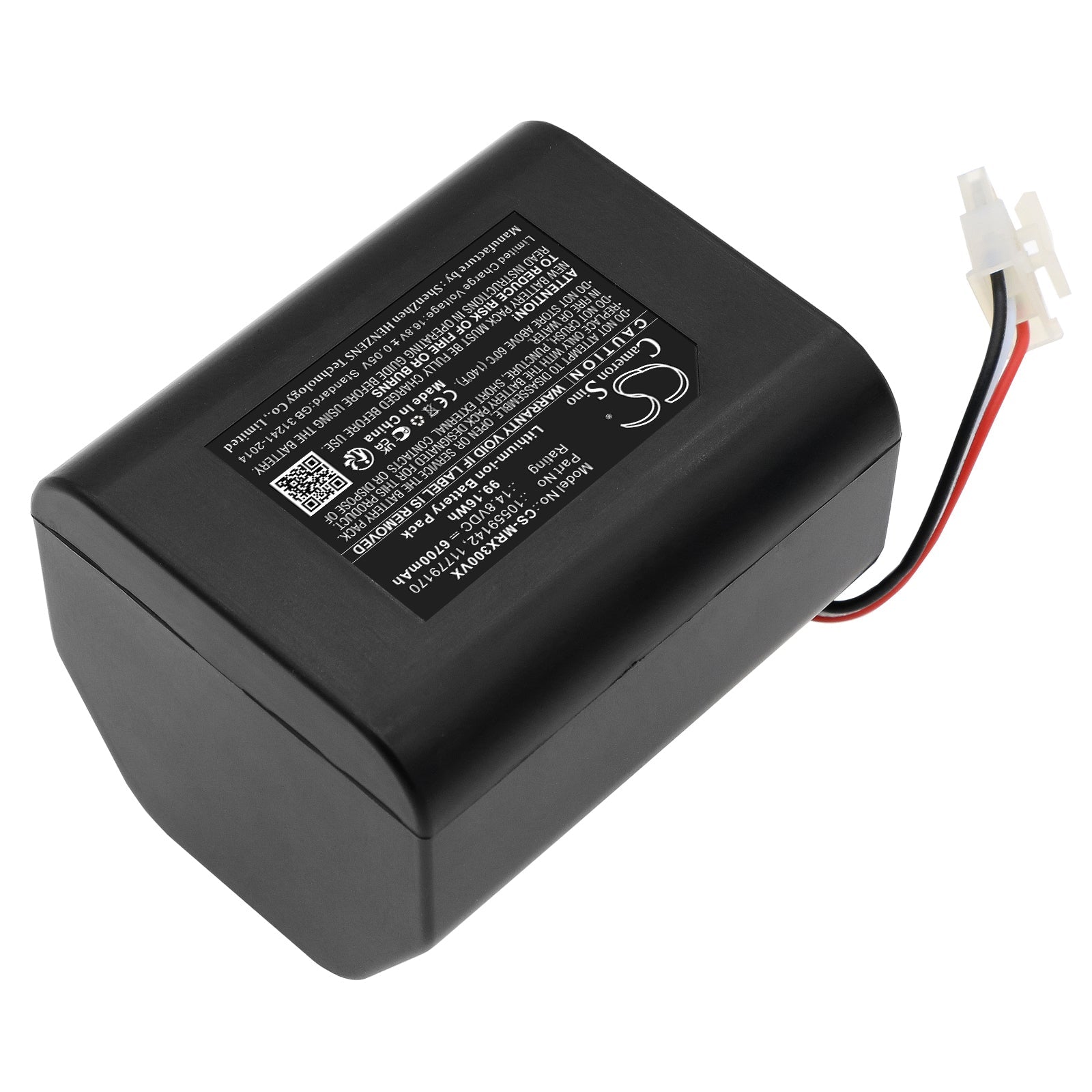 Li-ion, Vacuum Battery fits Miele Scout Rx2, Scout Rx3, 14.8V, 6700mAh Vacuum Cameron Sino Technology Limited