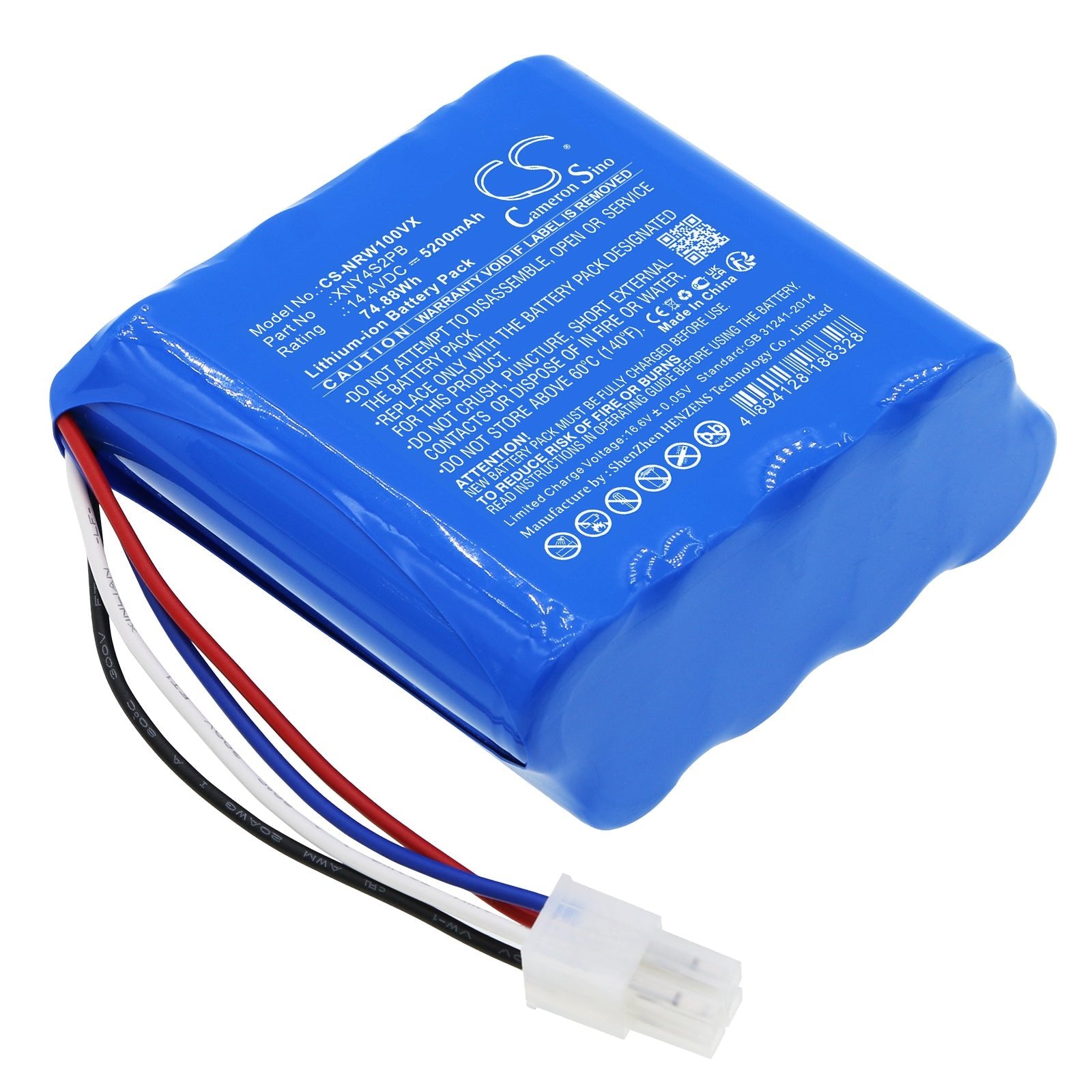 Li-ion, Vacuum Battery fits Narwal J1, J2, 14.4V, 5200mAh Vacuum Cameron Sino Technology Limited