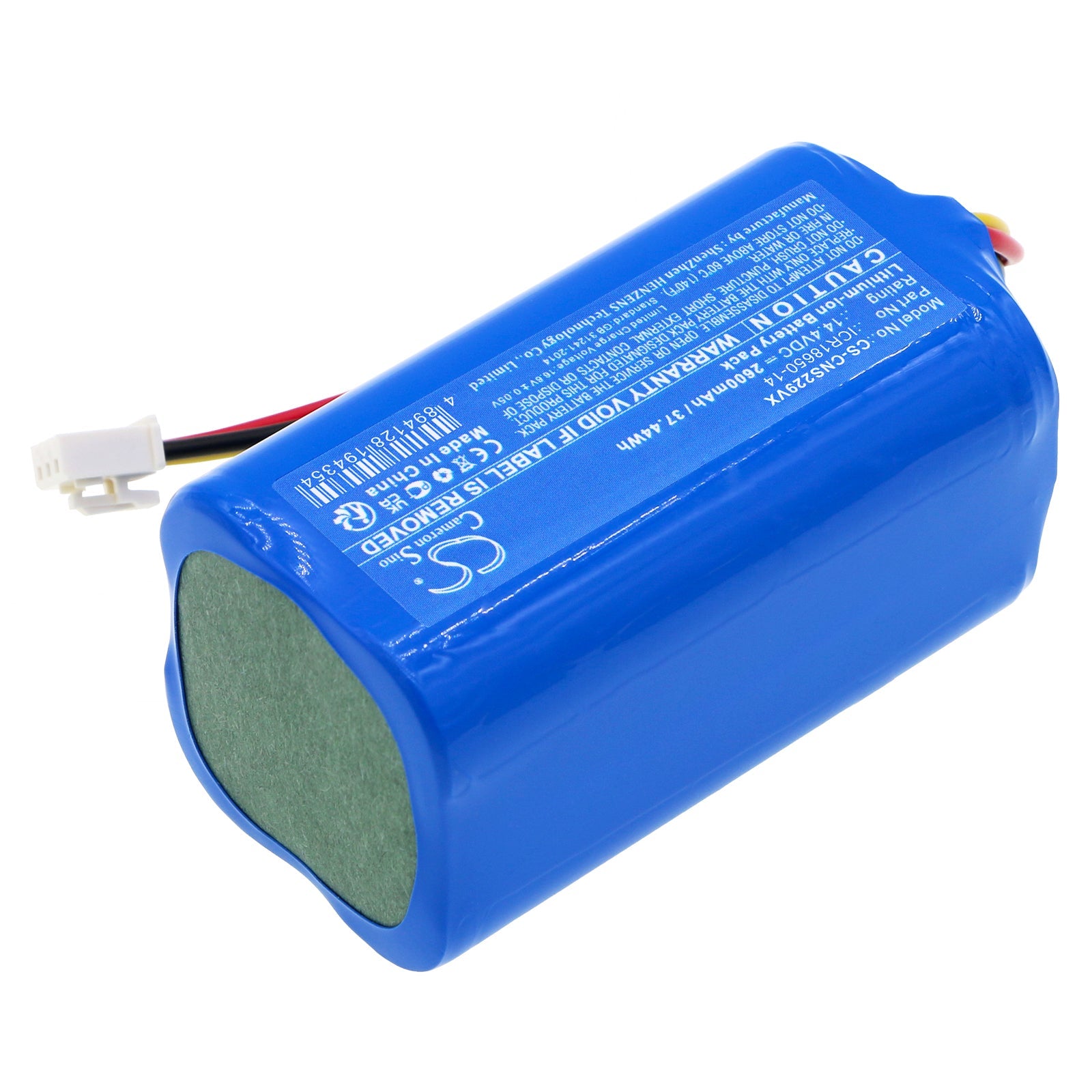 Li-ion, Vacuum Battery fits Neebo Laser, White, 14.4V, 2600mAh Vacuum Cameron Sino Technology Limited