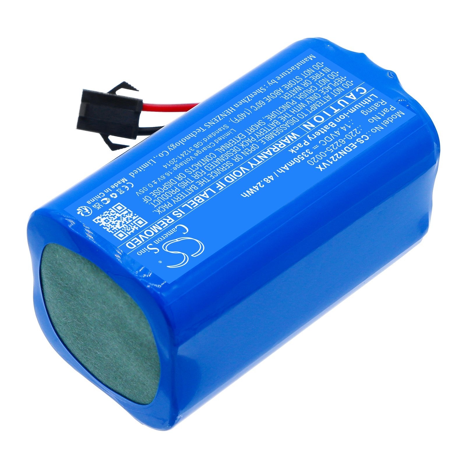 Li-ion, Vacuum Battery fits Prixton Siesta, Ultenic D5s Pro, 14.4V, 3350mAh Vacuum Cameron Sino Technology Limited