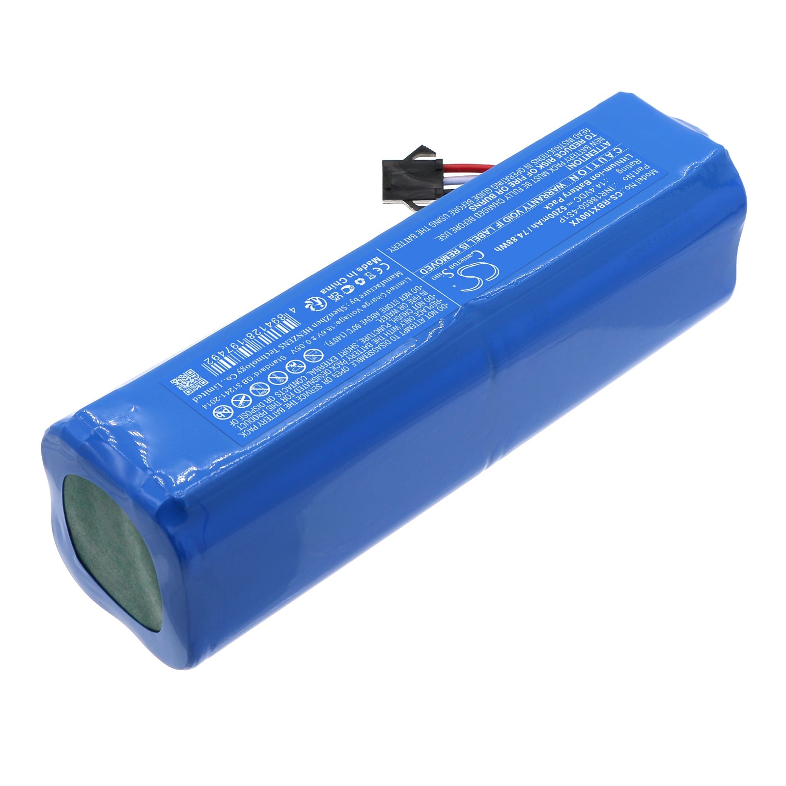 Li-ion, Vacuum Battery fits Robojet Force, X-level, 14.4V, 5200mAh Vacuum Cameron Sino Technology Limited