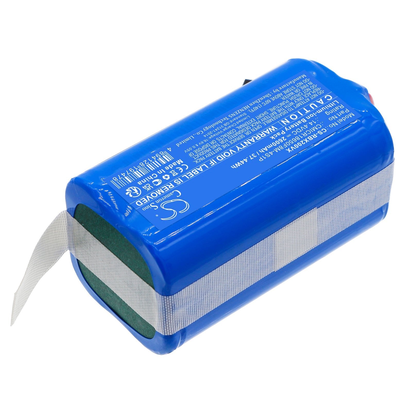 Li-ion, Vacuum Battery fits Robojet X-one 2, X-one 2 Pro, 14.4V, 2600mAh Vacuum Cameron Sino Technology Limited