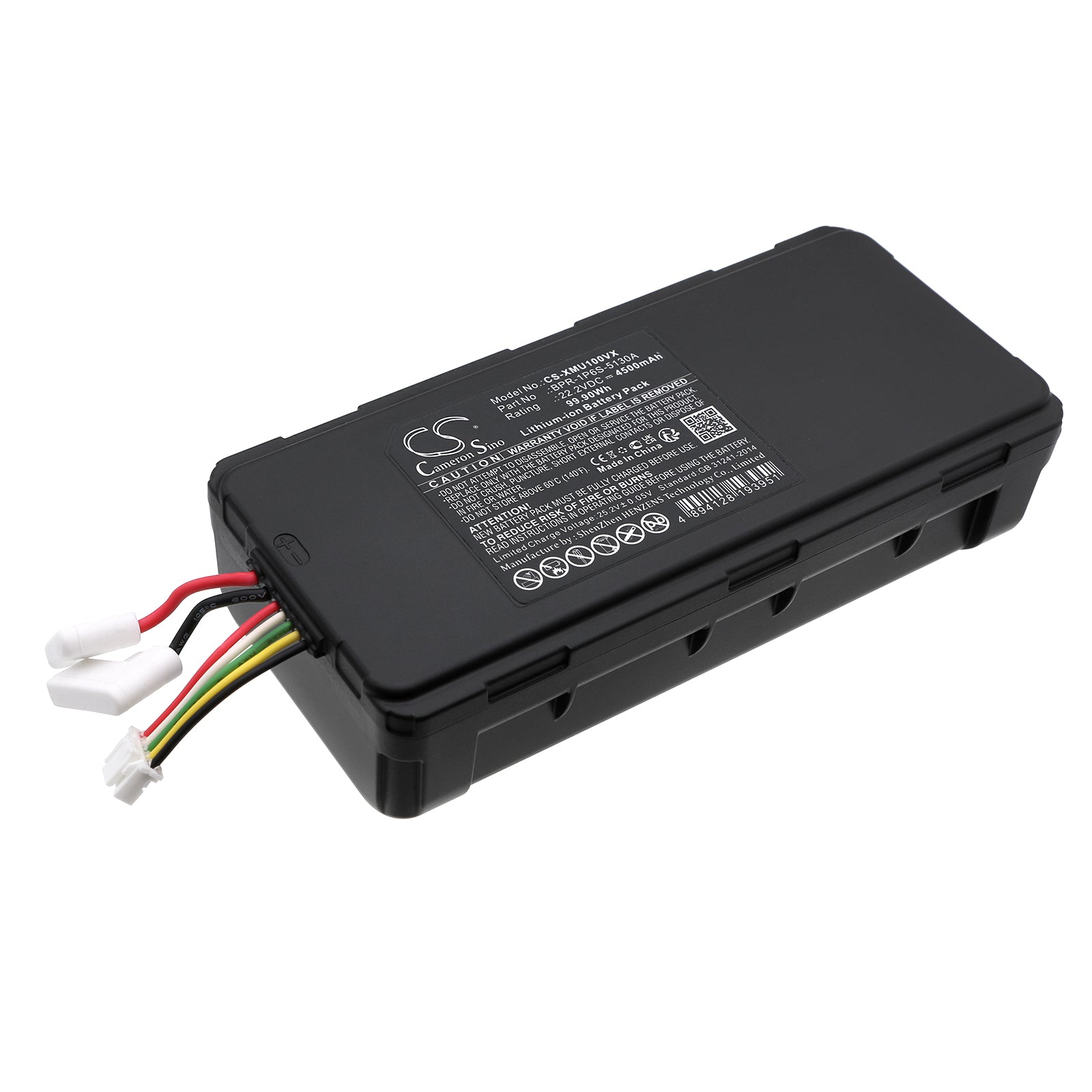 Li-ion, Vacuum Battery fits Roborock Dyad Air Wet, Dyad U10, 22.2V, 4500mAh Vacuum Cameron Sino Technology Limited