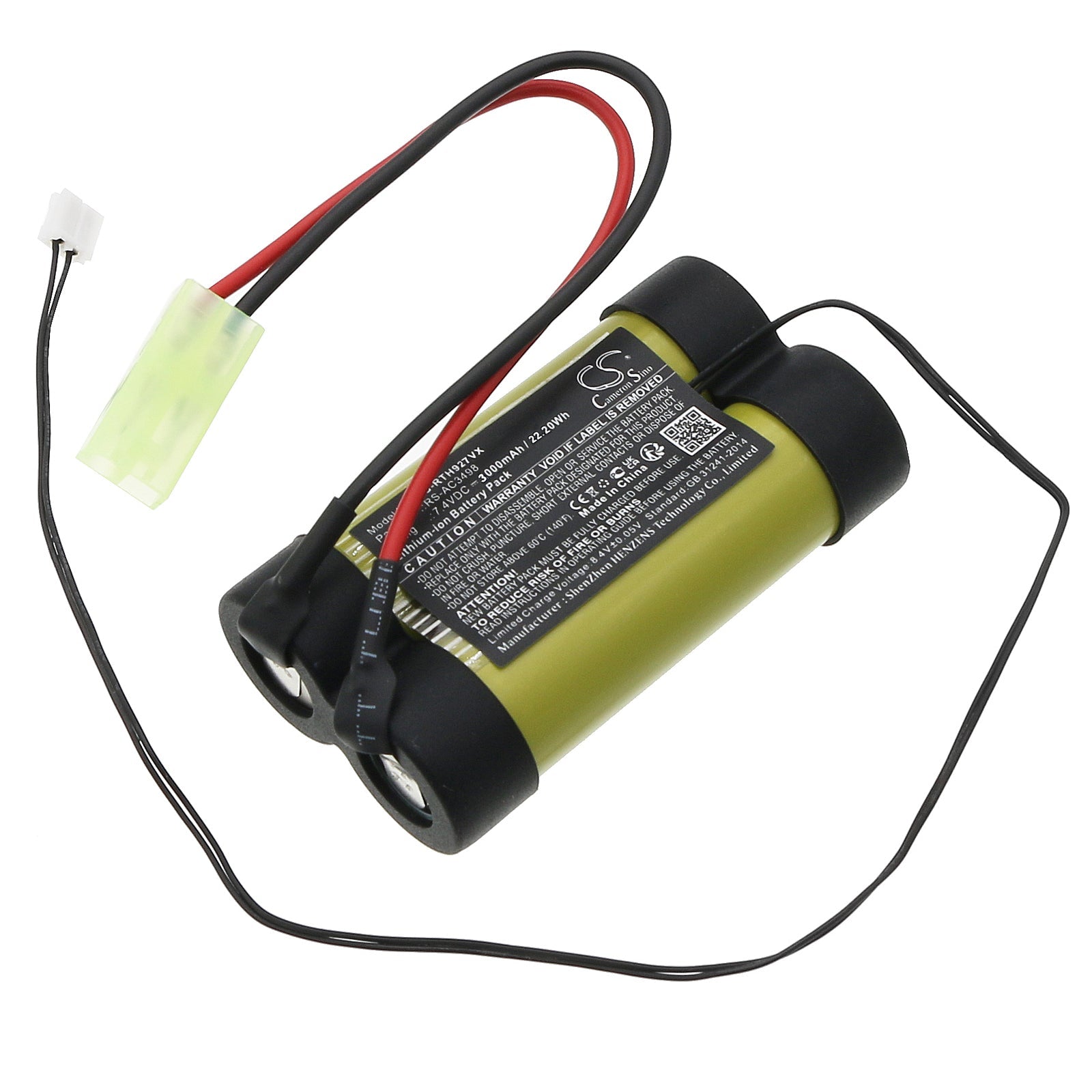 Li-ion, Vacuum Battery fits Rowenta Ac922701/9a0, Ac922701/9a1, 7.4V, 3000mAh Vacuum Cameron Sino Technology Limited