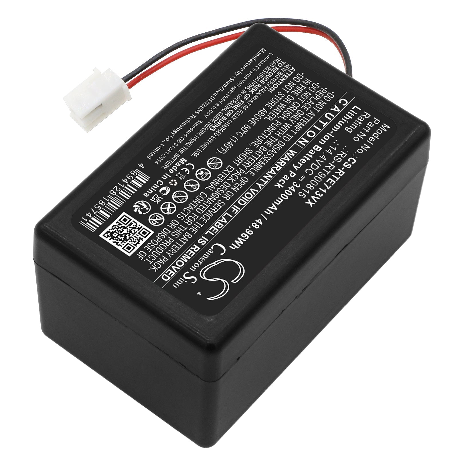 Li-ion, Vacuum Battery fits Rowenta Rr7126, Rr7133, 14.4V, 3400mAh Vacuum Cameron Sino Technology Limited