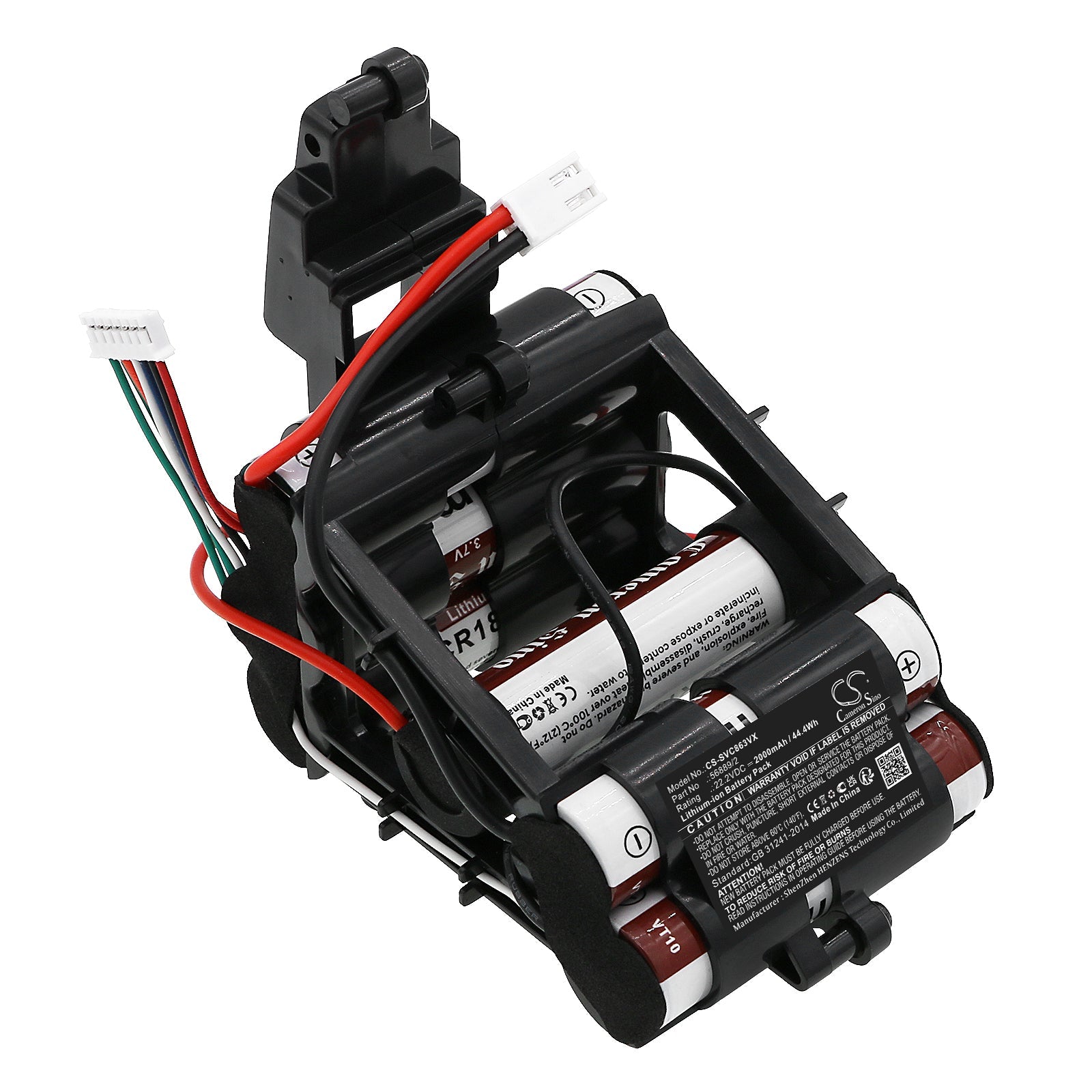 Li-ion, Vacuum Battery fits Sencor Svc 8621ti, Svc-8621ti, 22.2V, 2000mAh Vacuum Cameron Sino Technology Limited