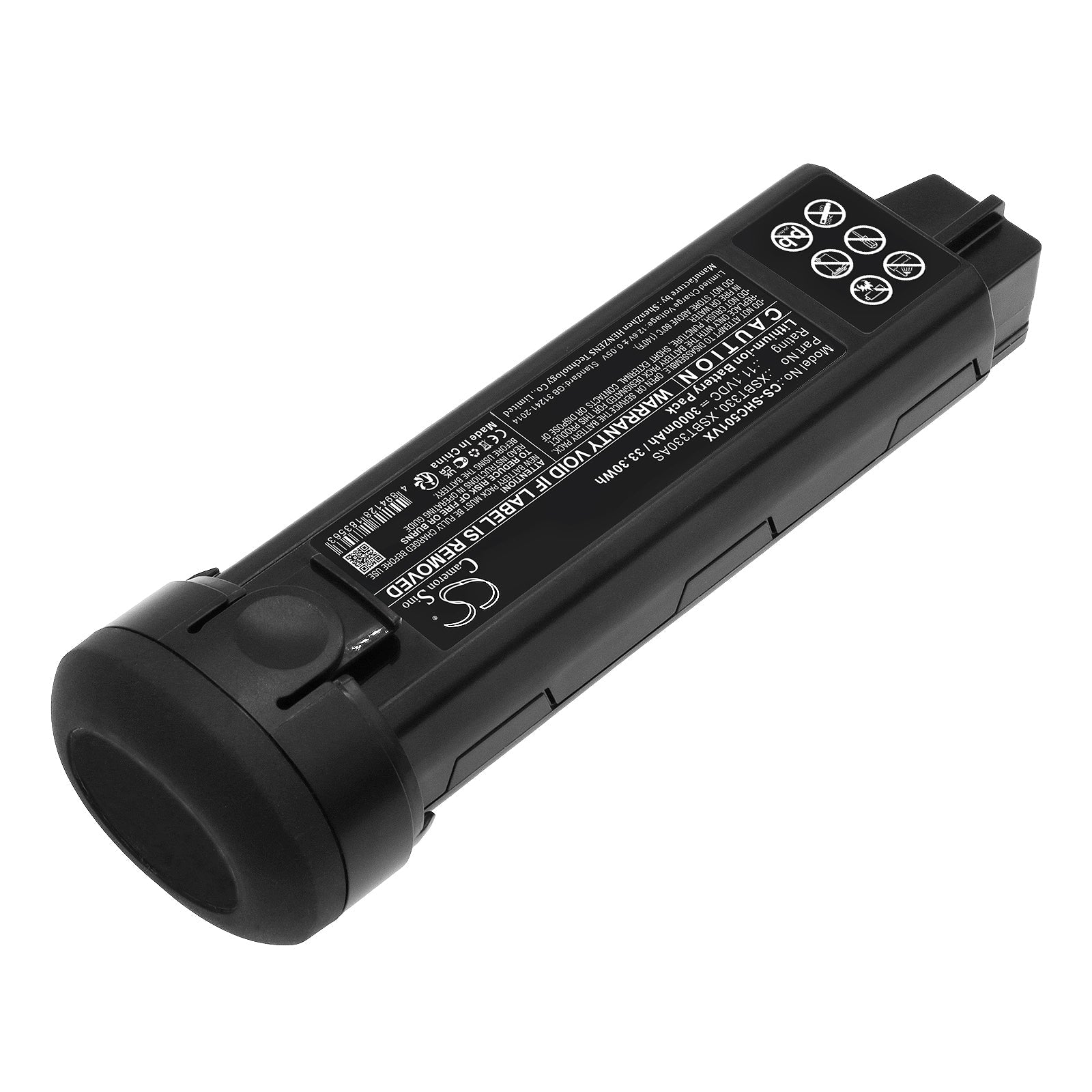 Li-ion, Vacuum Battery fits Shark Evopower System Flex Cs200j, Evopower System Flex Cs401j, 11.1V, 3000mAh Vacuum Cameron Sino Technology Limited