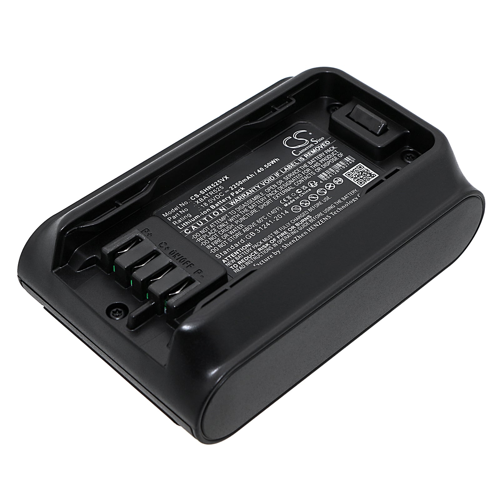 Li-ion, Vacuum Battery fits Shark Iw3120, Detect Pro, 18.0V, 2250mAh Vacuum Cameron Sino Technology Limited
