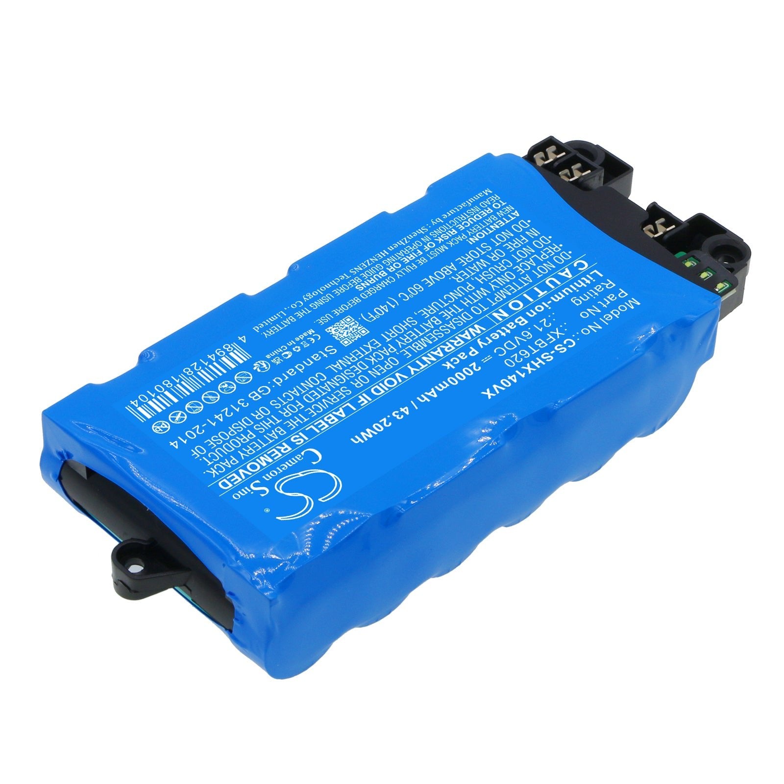 Li-ion, Vacuum Battery fits Shark Ix140, Ix140c, 21.6V, 2000mAh Vacuum Cameron Sino Technology Limited