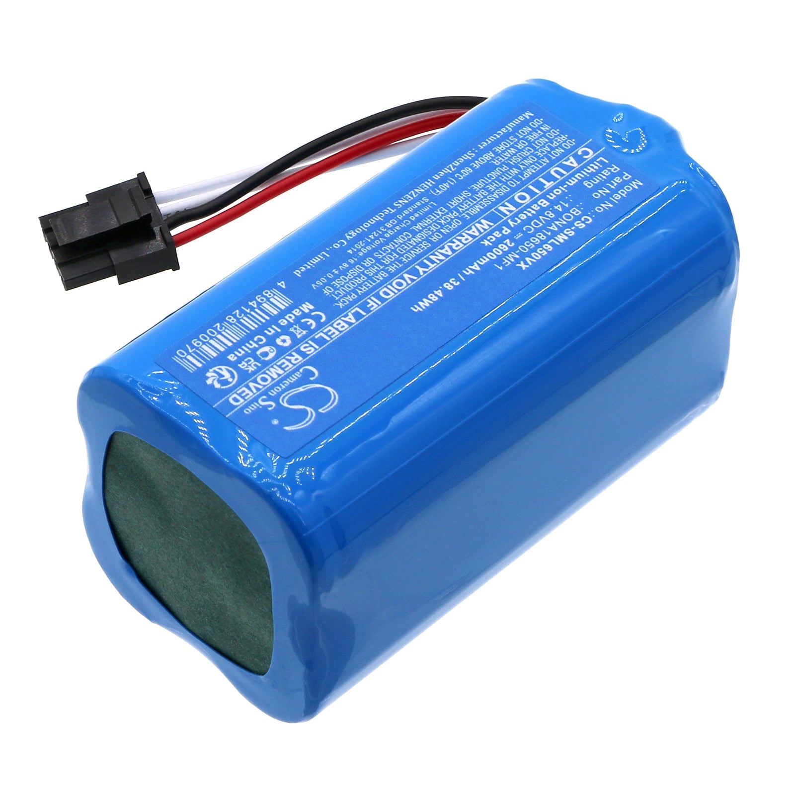 Li-ion, Vacuum Battery fits Symbo Laserbot 650, Xbot 5, 14.8V, 2600mAh Vacuum Cameron Sino Technology Limited