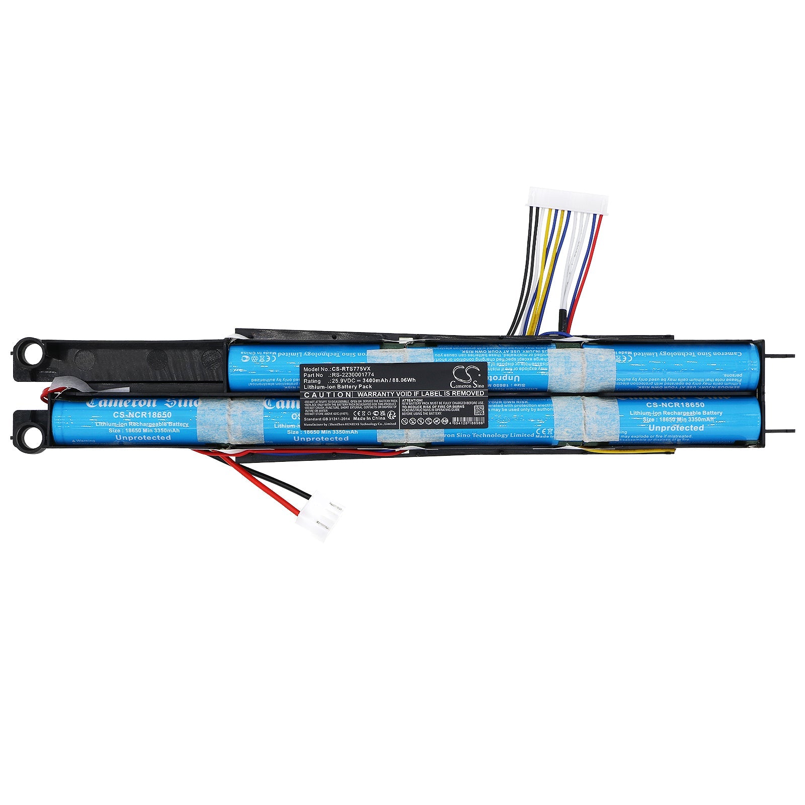 Li-ion, Vacuum Battery fits Tefal Ty9152, Ty9152wo / 2d1, 25.9V, 3400mAh Vacuum Cameron Sino Technology Limited