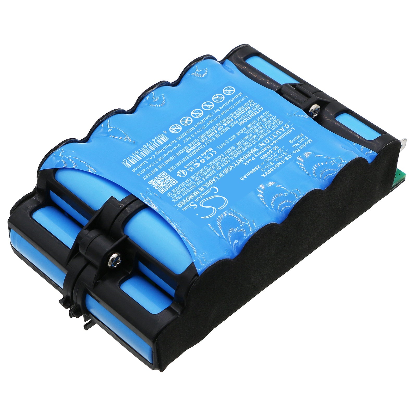 Li-ion, Vacuum Battery fits Tineco Floor One S10, Floor One S10-01, 22.2V, 2500mAh Vacuum Cameron Sino Technology Limited