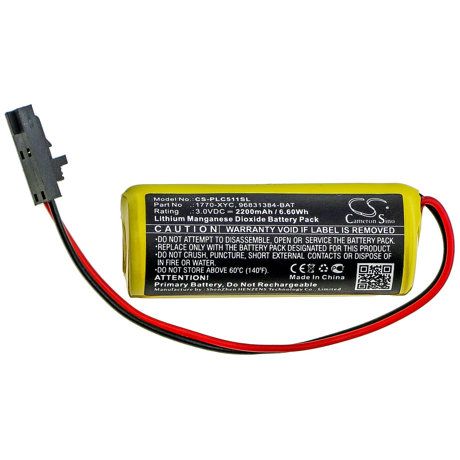Li-MnO2 Battery fits Allen Bradley, 1771-dmc1, 1771-dmc4, 1785-l11b 3.0V, 2200mAh PLC Cameron Sino Technology Limited