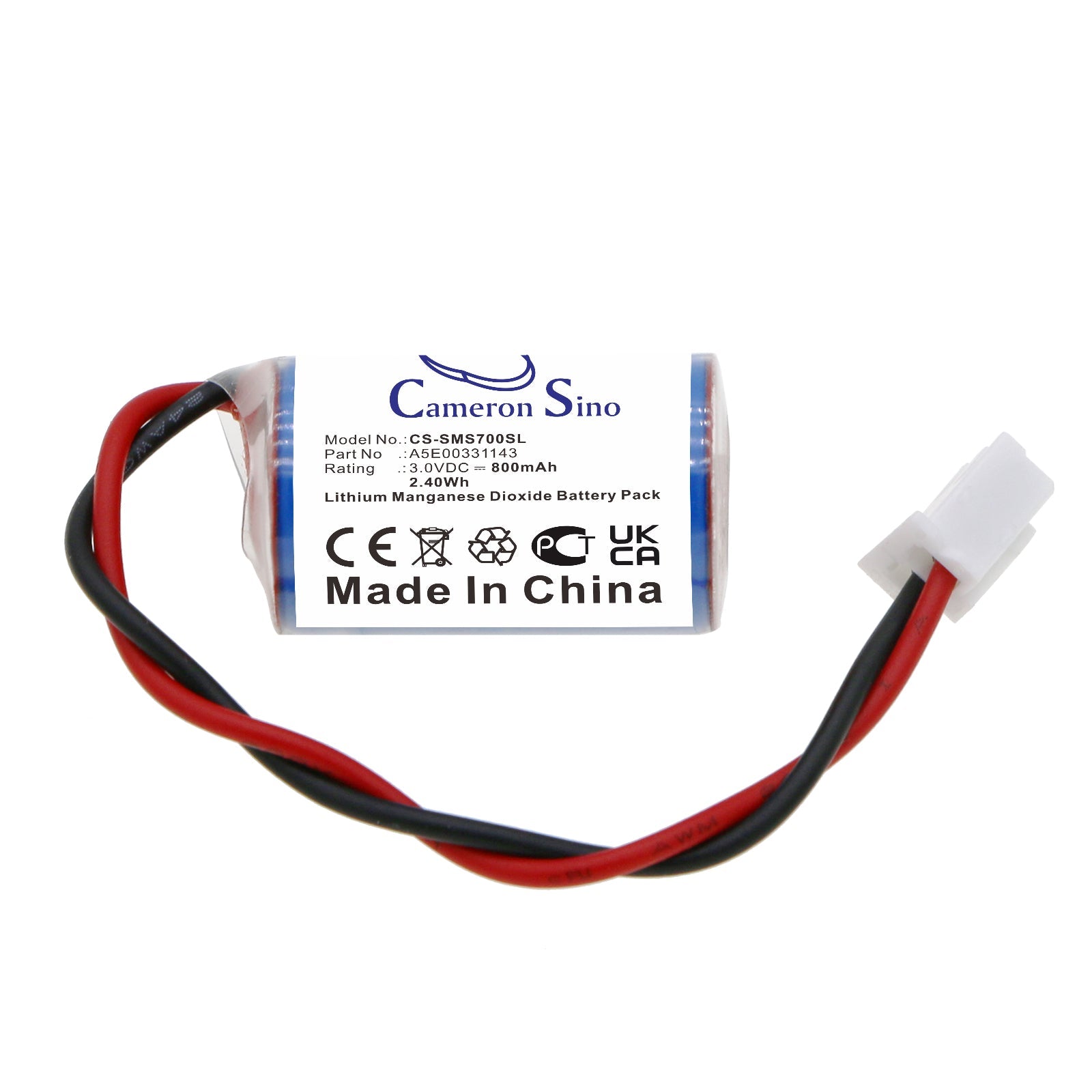 Li-MnO2, PLC Battery fits Siemens Simatic S7, Simatic S-7, 3.0V, 800mAh PLC Cameron Sino Technology Limited