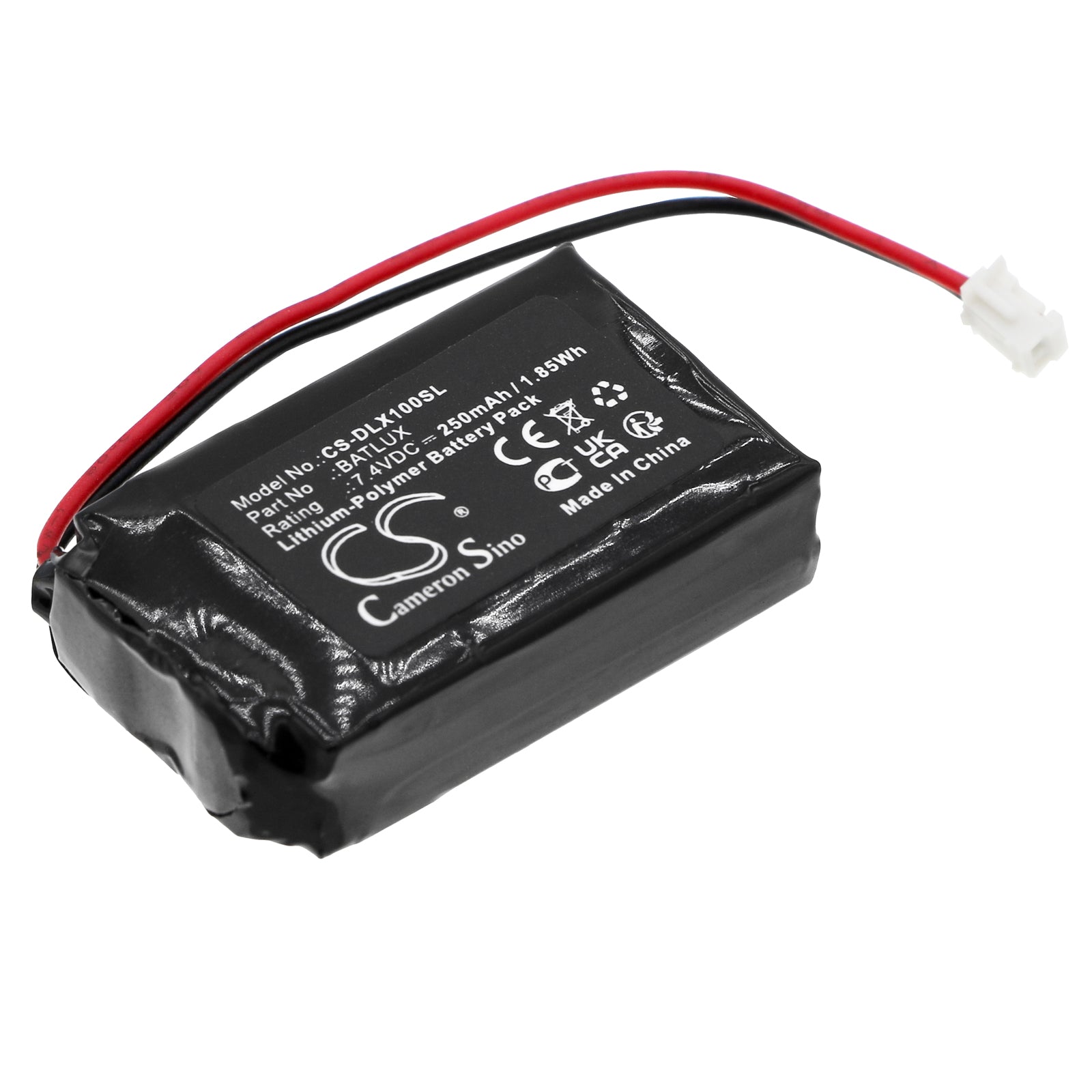 Li-Polymer, Airsoft Guns Battery fits Dlx Luxe Ice 1.0, 7.4V, 250mAh Airsoft Guns Cameron Sino Technology Limited