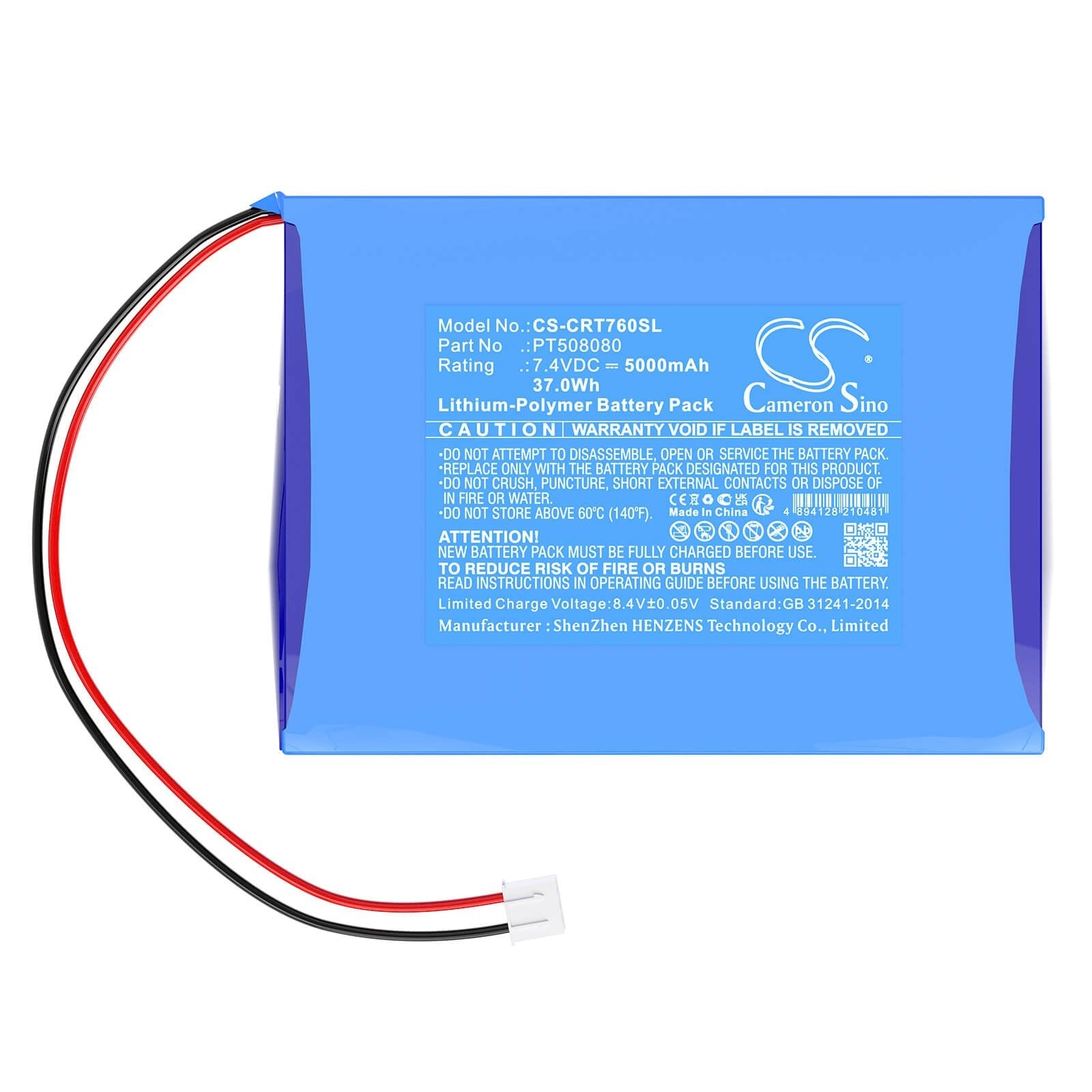 Li - Polymer, Alarm System Battery fits Creator St - 7600, St - 7600c Wireless Touch Screen, 7.4V, 5000mAh - Batterybuyer.ca