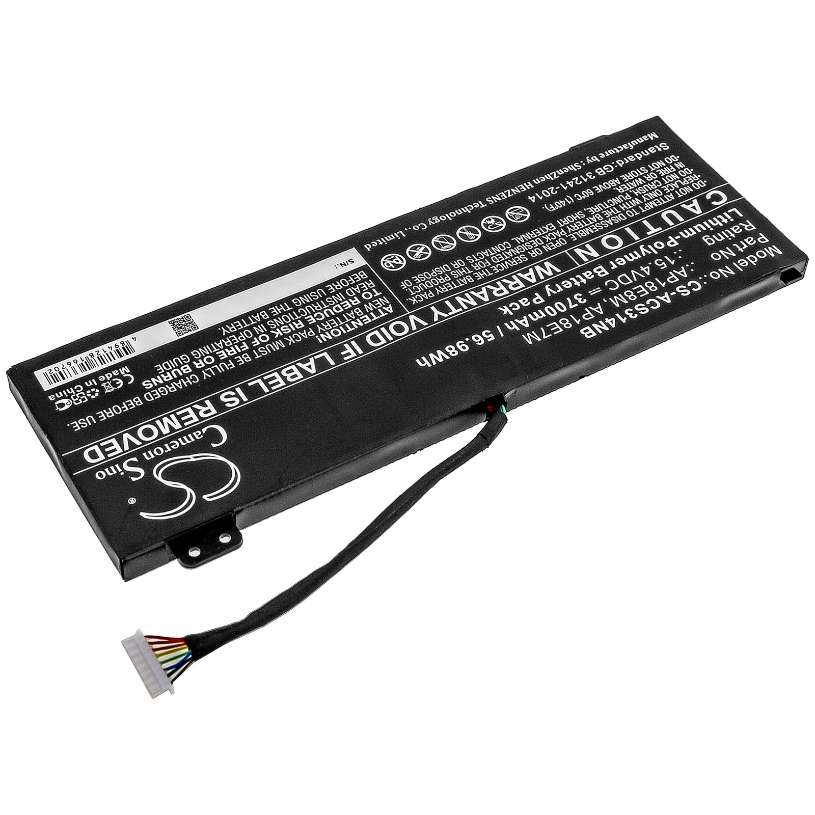 Li-Polymer Battery fits Acer, Aspire 7 715-74g-52mv, Aspire 7 A715-74 15.4V, 3700mAh Notebook & Laptop Cameron Sino Technology Limited