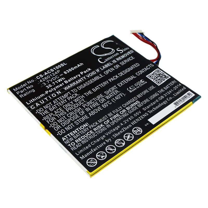 Li-Polymer Battery fits Acer, Aspire N15p2, One 10 S1002 3.7V, 8300mAh Computer Cameron Sino Technology Limited (Suspended)