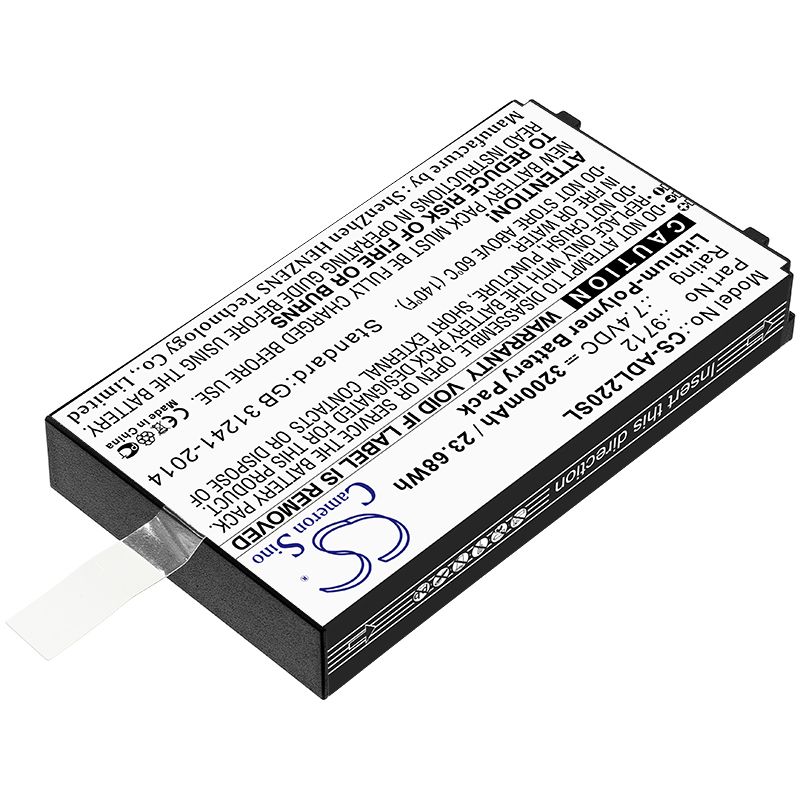 Li-Polymer Battery fits Additel, 22xa Multifunction Calibrator 7.4V, 3200mAh Equipment & Survey & Test Cameron Sino Technology Limited