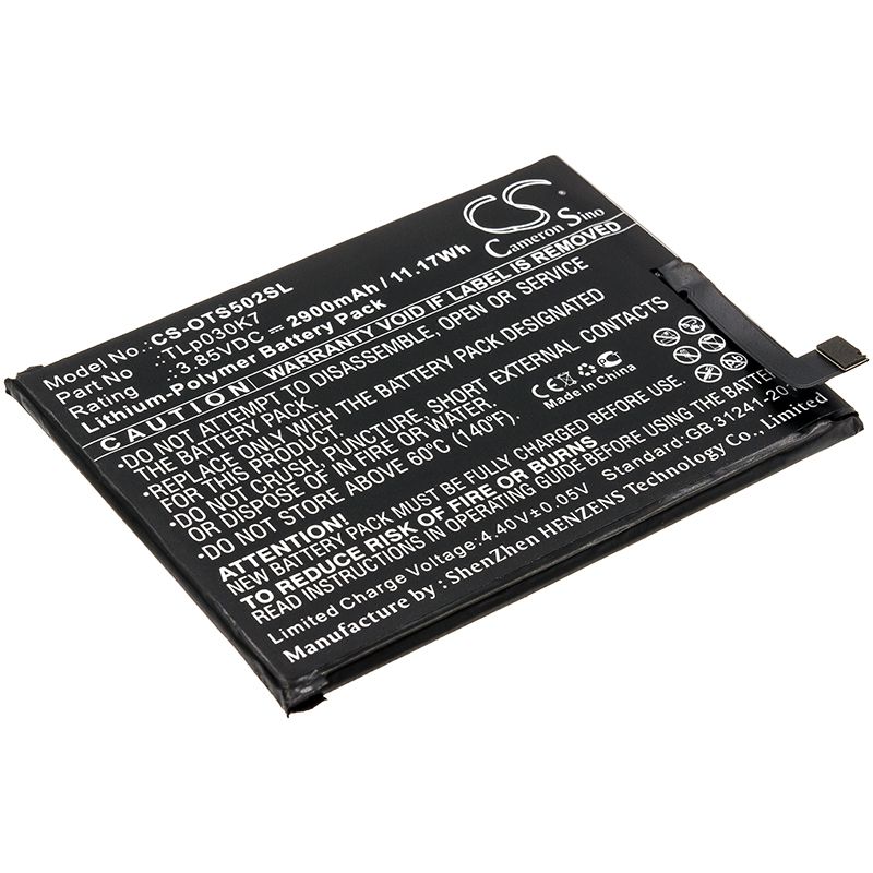 Li - Polymer Battery fits Alcatel, 1s, Ot - 5024d 3.85V, 2900mAh - Batterybuyer.ca