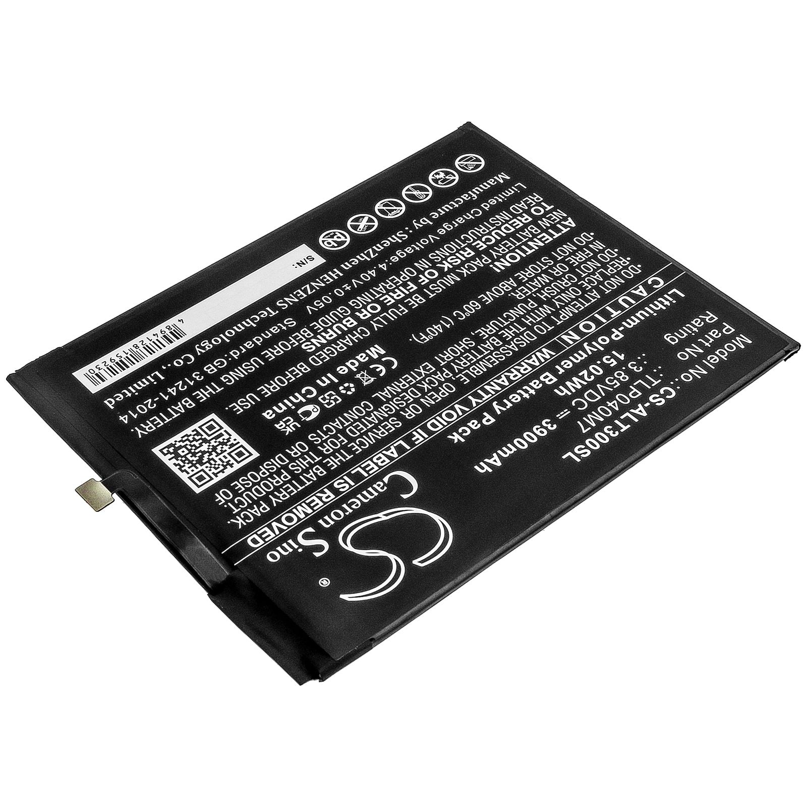 Li-Polymer Battery fits Alcatel, Tlp040m7 3.85V, 3900mAh Tablet Cameron Sino Technology Limited