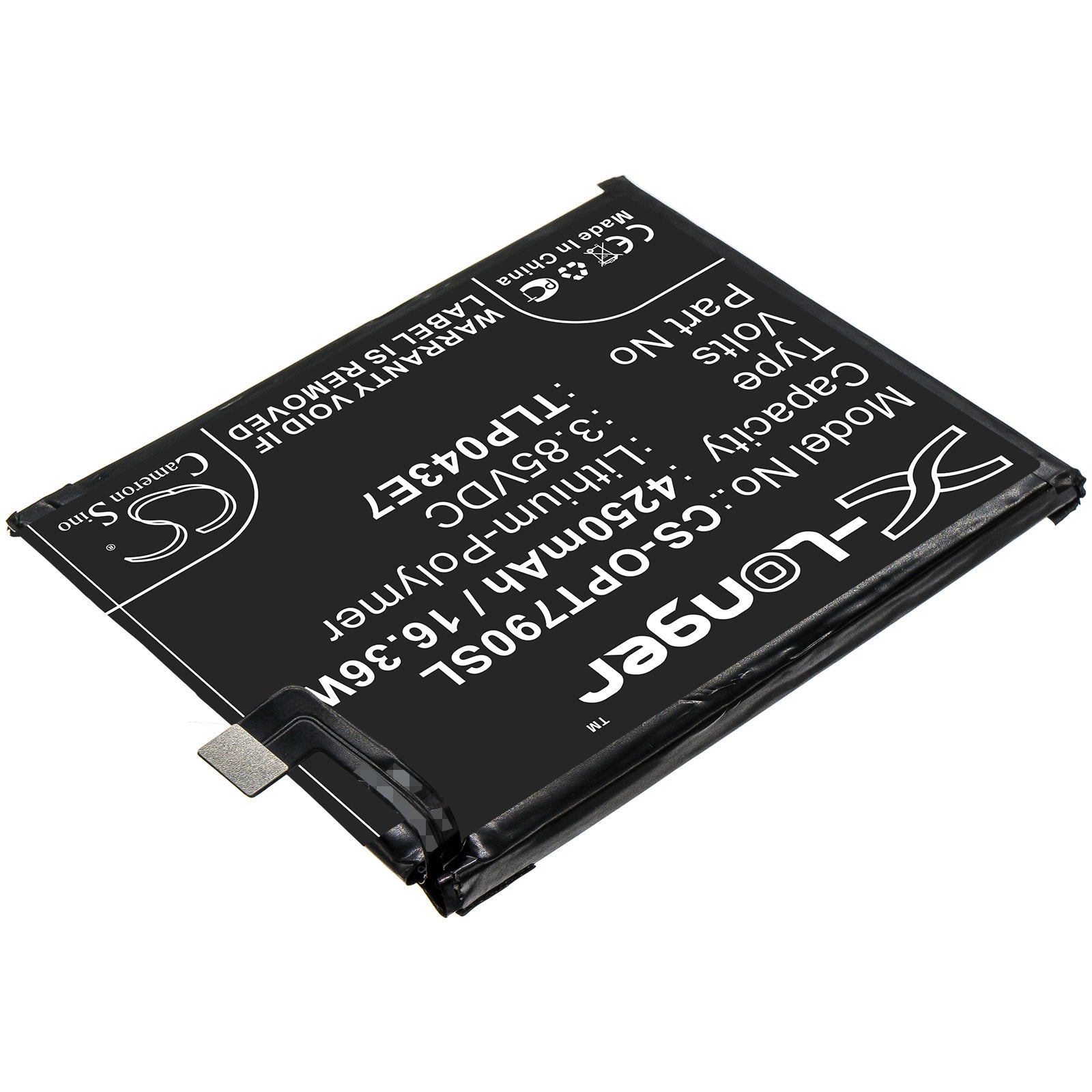 Li - Polymer Battery fits Alcatel, Tlp043e7, T - mobile, Tlp043e7 3.85V, 4250mAh - Batterybuyer.ca