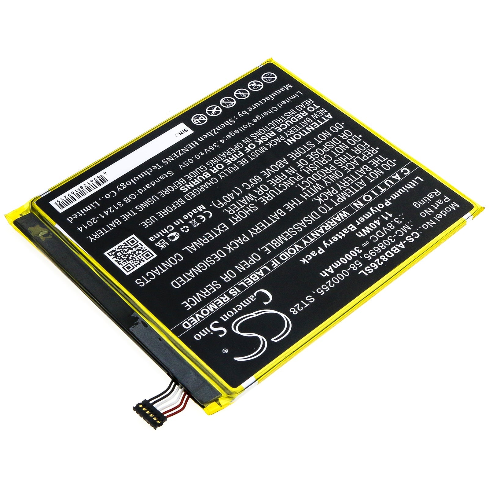 Li-Polymer Battery fits Amazon, Kindle Fire 2019 9th Generatio, Kindle Fire M8s26g 3.8V, 3000mAh Tablet Cameron Sino Technology Limited