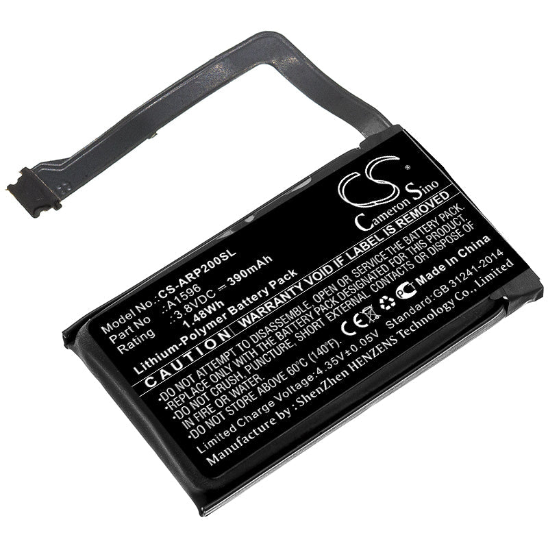 Li-Polymer Battery fits Apple, A1596 3.8V, 390mAh Wireless Headset Cameron Sino Technology Limited