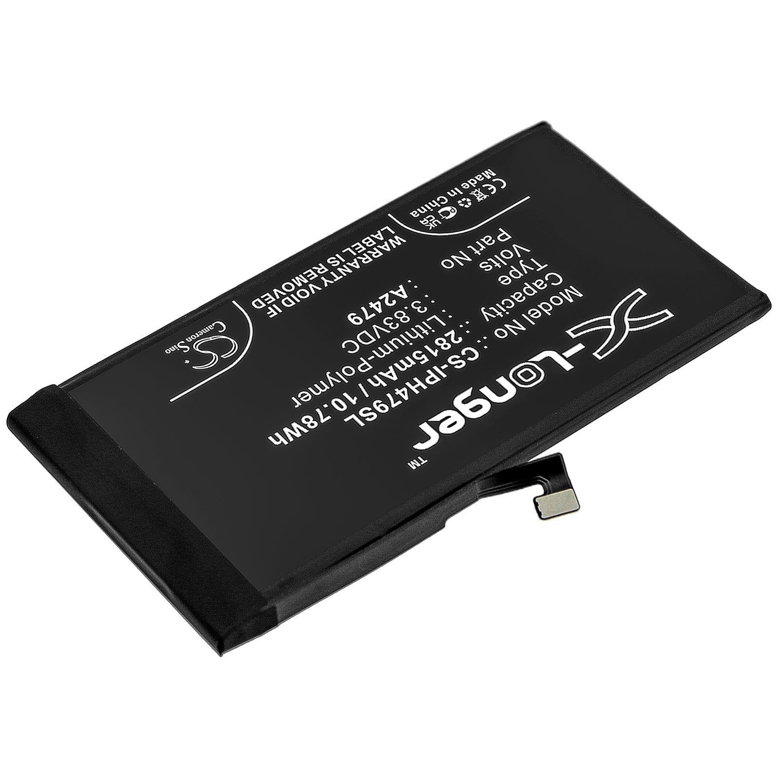 Li - Polymer Battery fits Apple, Iphone 12 3.83V, 2815mAh - Batterybuyer.ca