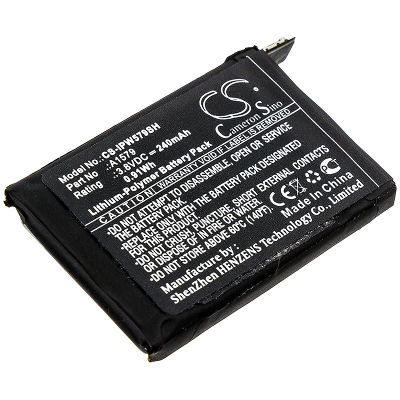 Li-Polymer Battery fits Apple, Iwach 1 42mm, Watch 1st Gen 42mm 3.8V, 240mAh Smartwatch Cameron Sino Technology Limited