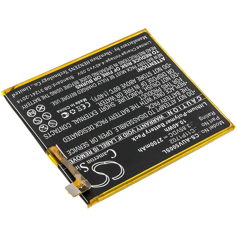 Li-Polymer Battery fits Asus, A009, V500kl 3.85V, 2700mAh Mobile & SmartPhone Cameron Sino Technology Limited