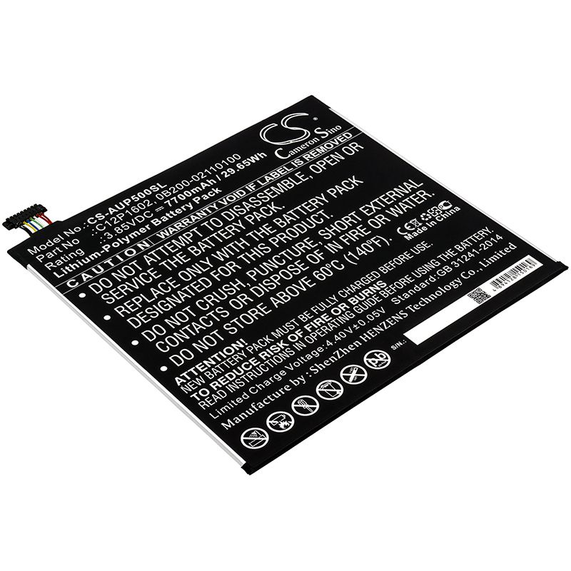 Li-Polymer Battery fits Asus, Z500kl, Zenpad 3s 10 Lte 3.85V, 7700mAh Tablet Cameron Sino Technology Limited