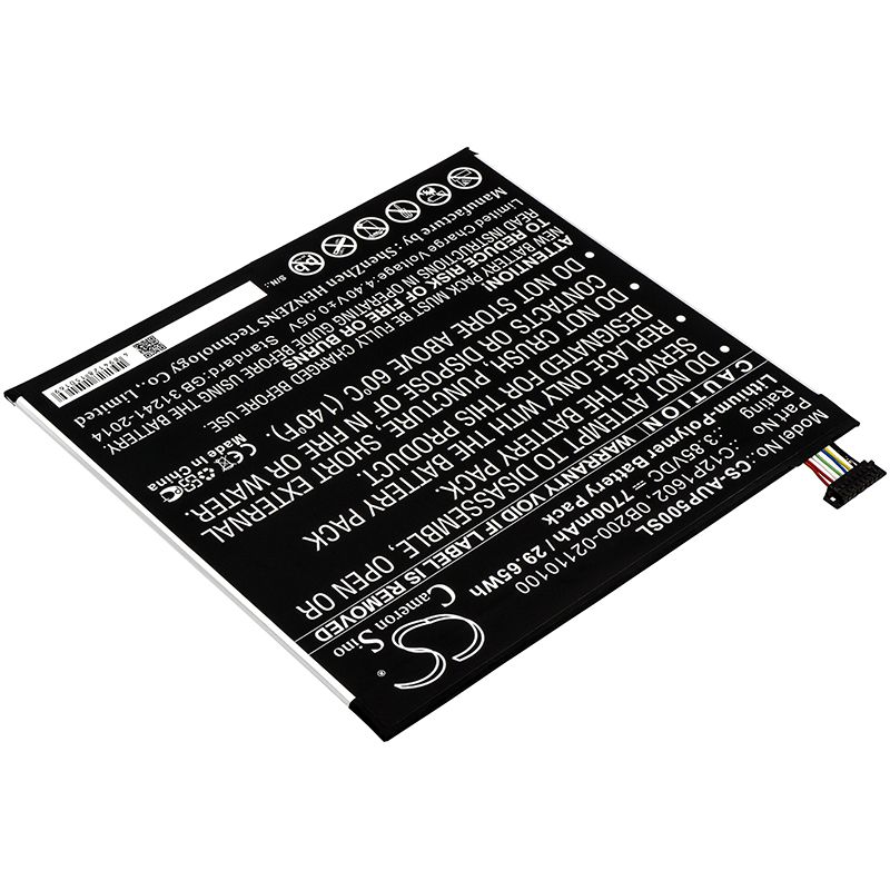 Li-Polymer Battery fits Asus, Z500kl, Zenpad 3s 10 Lte 3.85V, 7700mAh Tablet Cameron Sino Technology Limited