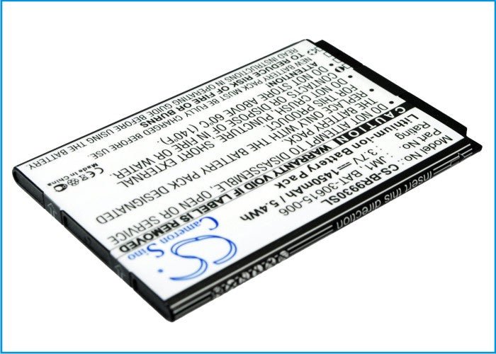 Li-Polymer Battery fits Blackberry, Bold 9900, Bold 9930, Bold Touch 9900 3.7V, 1450mAh Communications Cameron Sino Technology Limited
