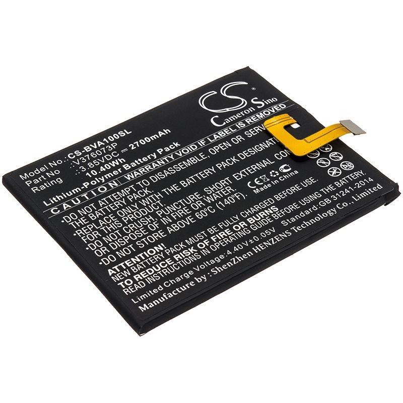 Li-Polymer Battery fits Blackview, A10 3.85V, 2700mAh Mobile & SmartPhone Cameron Sino Technology Limited