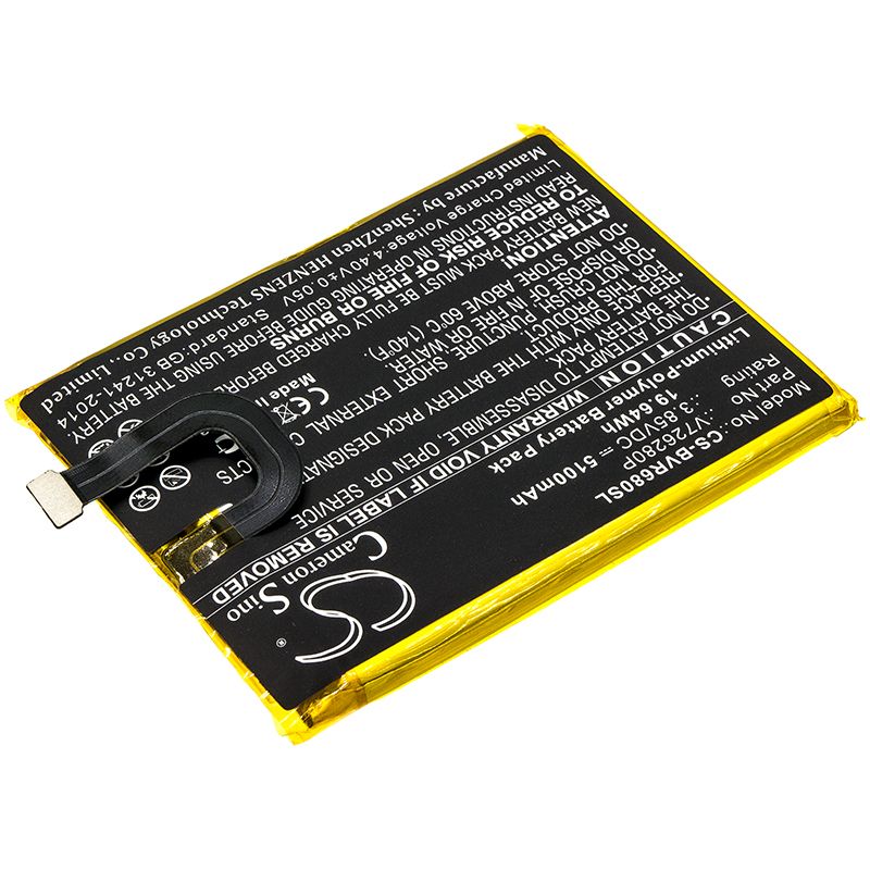 Li - Polymer Battery fits Blackview, Bv6800 3.85V, 5100mAh - Batterybuyer.ca
