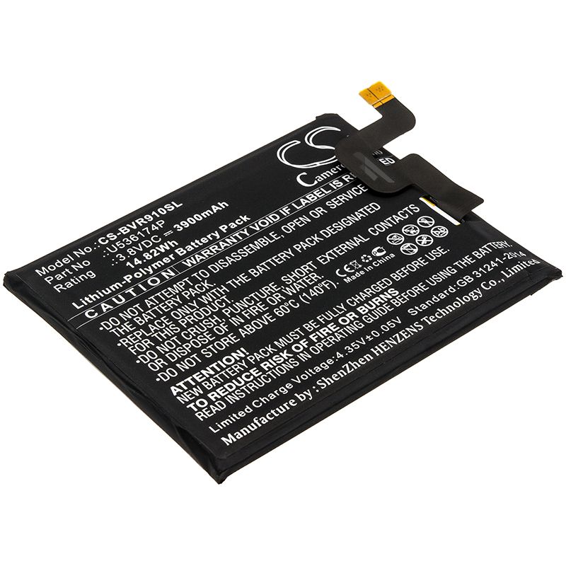 Li-Polymer Battery fits Blackview, Bv9000 Pro 3.8V, 3900mAh Mobile & SmartPhone Cameron Sino Technology Limited