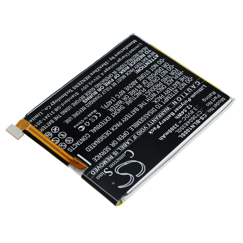 Li-Polymer Battery fits Blu, Bold N1 3.8V, 3300mAh Mobile & SmartPhone Cameron Sino Technology Limited